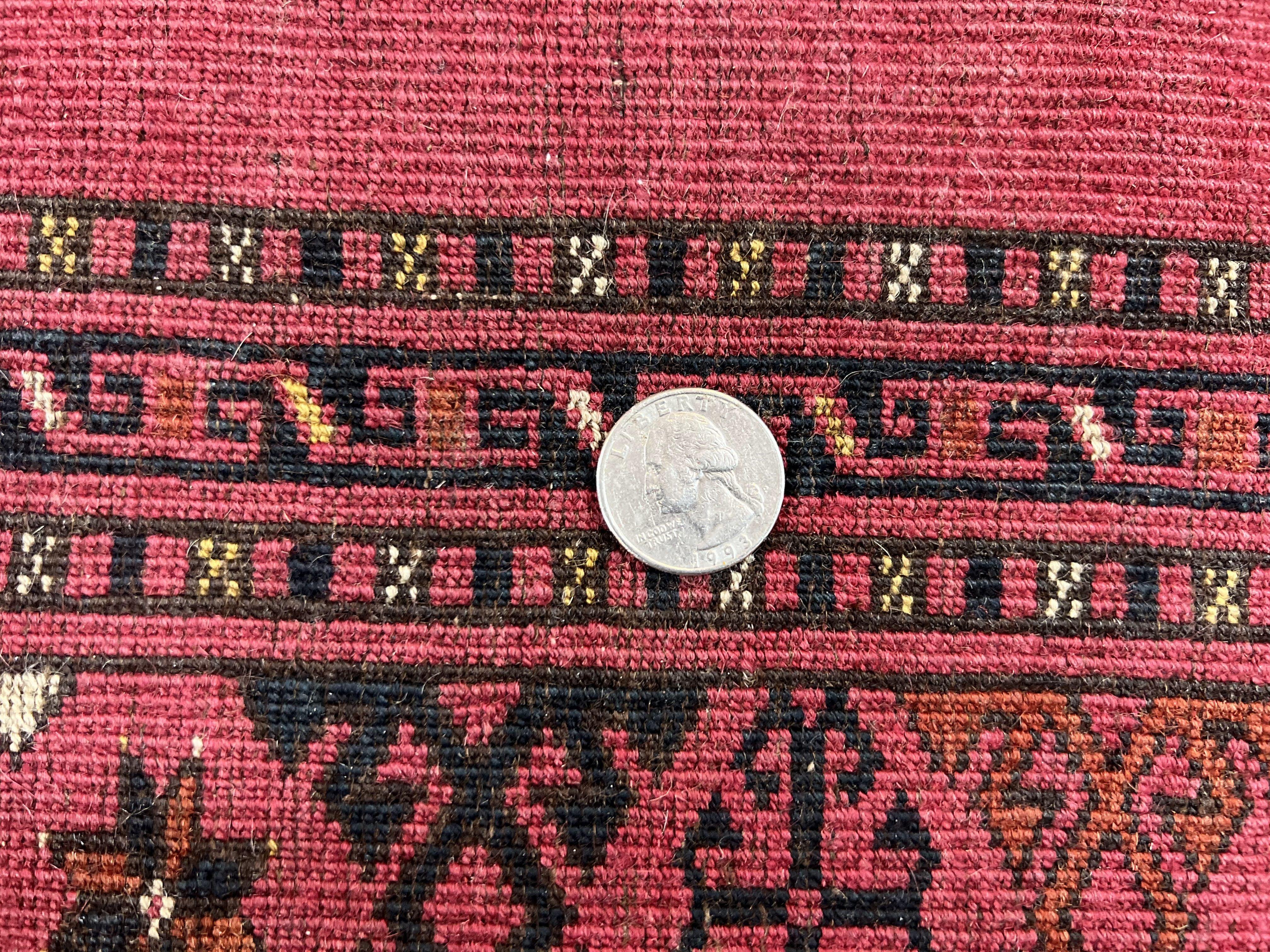 Antique Persian Turkoman Salor Rug 3x5, Tribal Wool Carpet, Collectible, Red Black, 1920s Oriental Rug, Hand-Knotted Handmade Fine 3 x 5 ft - Jewel Rugs