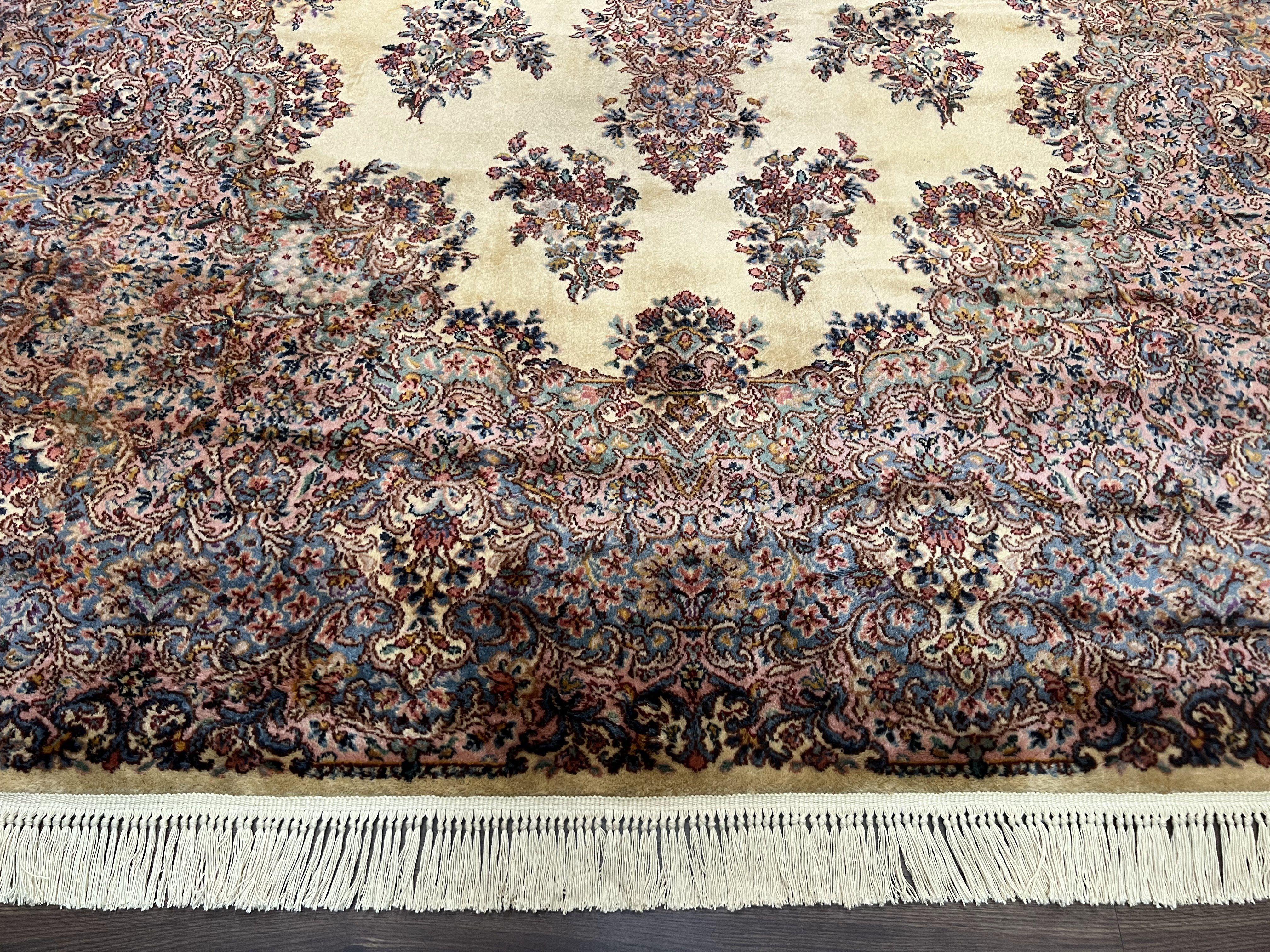 8.8 x 12 Karastan Kirman Rug #781, Antique Karastan Oriental Carpet, Wool Area Rug 9x12, Original Collection 700 Series, Rare Discontinued - Jewel Rugs