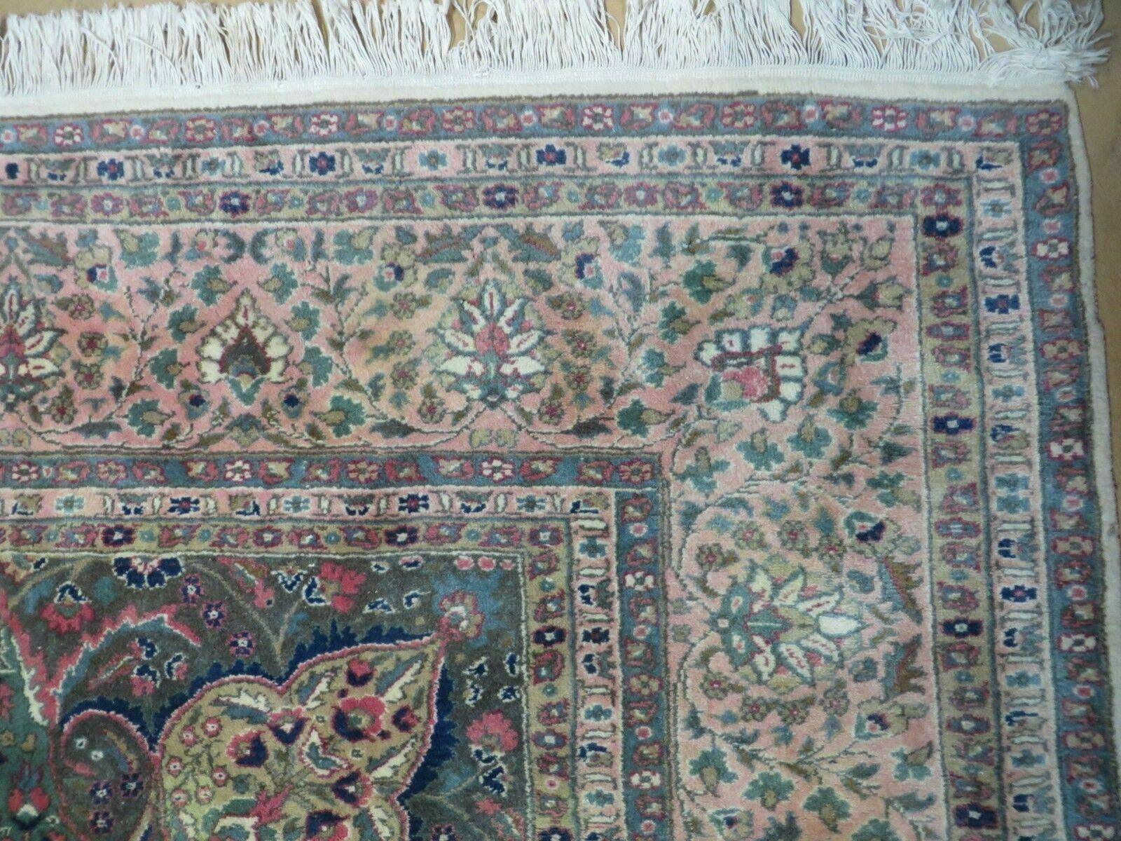 9' X 12' Vintage Fine Handmade India Jaipur Wool Rug Hand knotted Carpet Nice - Jewel Rugs