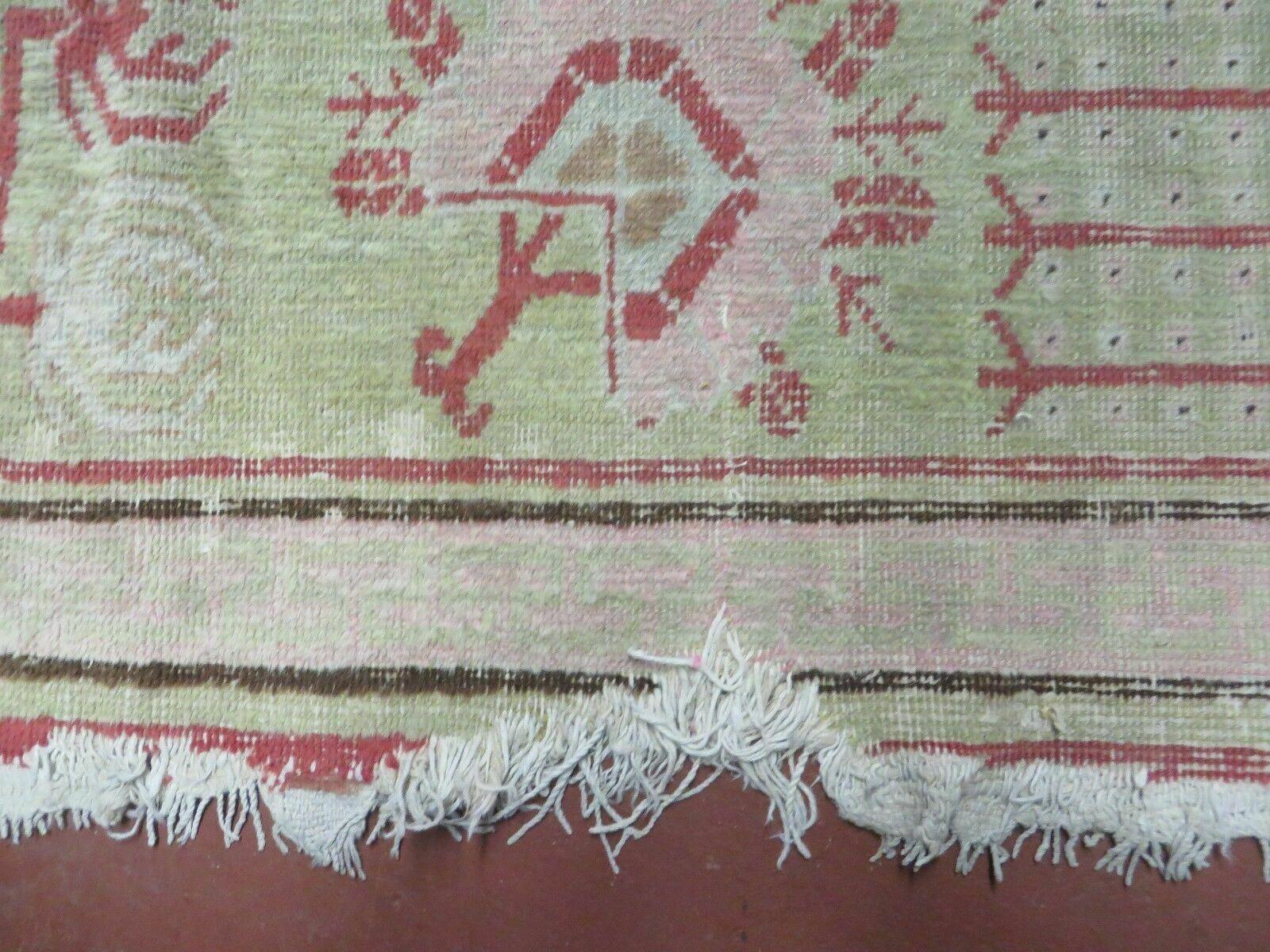 6' X 12' Antique Khotan Central Asia Turkestan Handmade Wool Rug - Jewel Rugs