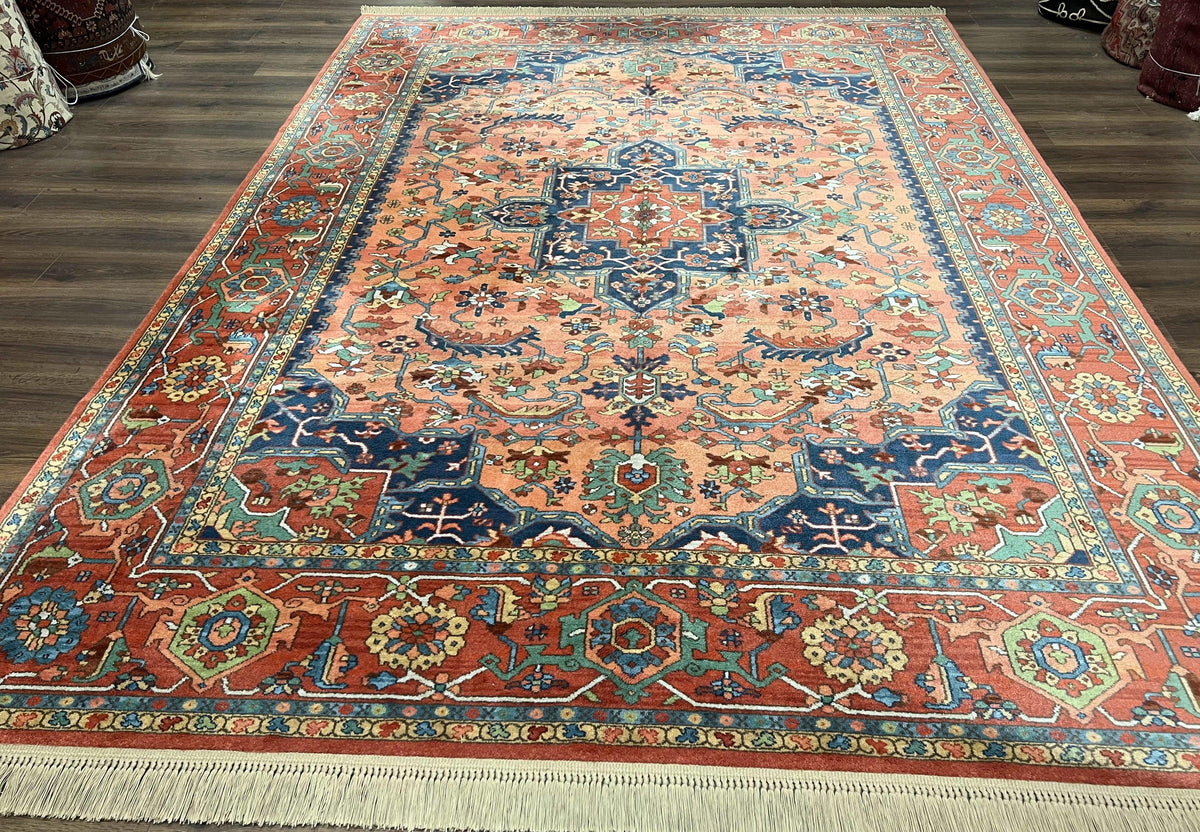 Karastan Medallion Serapi Rug 736, Vintage Wool Karastan Carpet 8.8 x