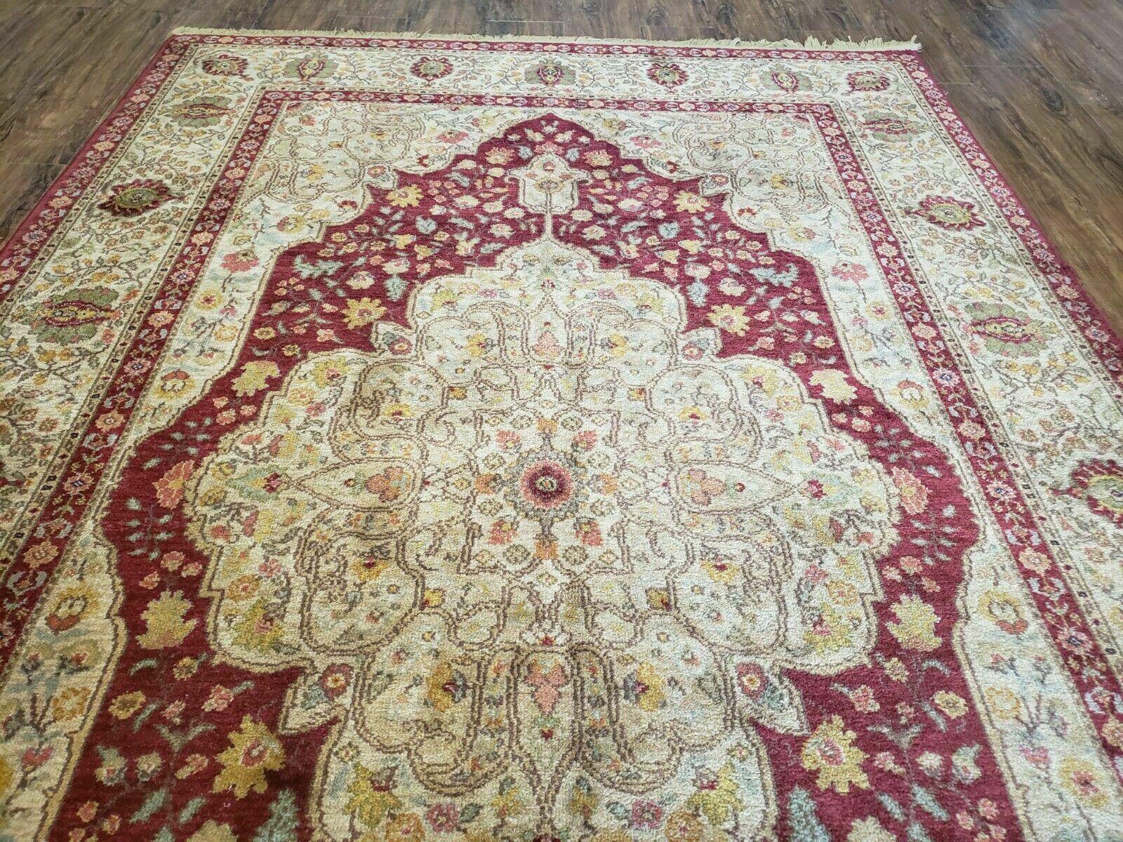 Karastan Rug 5.9 x 9 Antique Legends Royal Tabriz Wool Pile Vintage Rare Design - Jewel Rugs