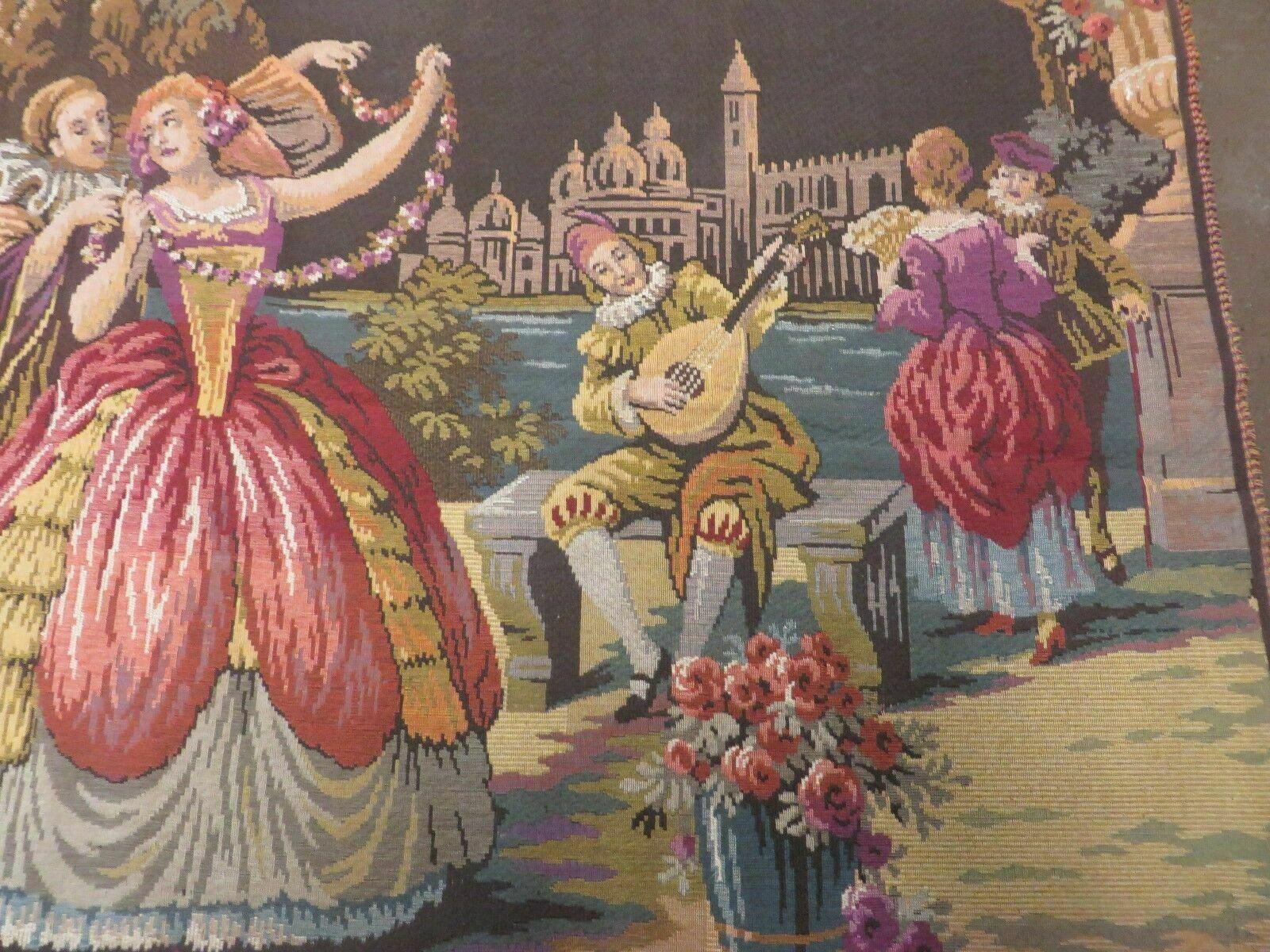 4' x 6' Tapestry French European Hand Loomed Victorian Beauty Easy Wall Hanging - Jewel Rugs