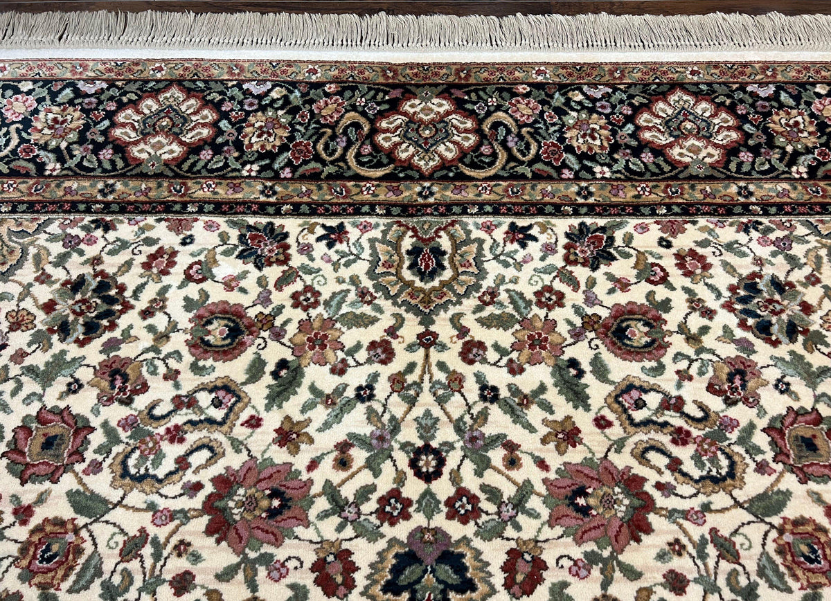 Karastan Rug 8.8 x 12 Ivory Indo Kirman 700/706, Wool Karastan Carpet