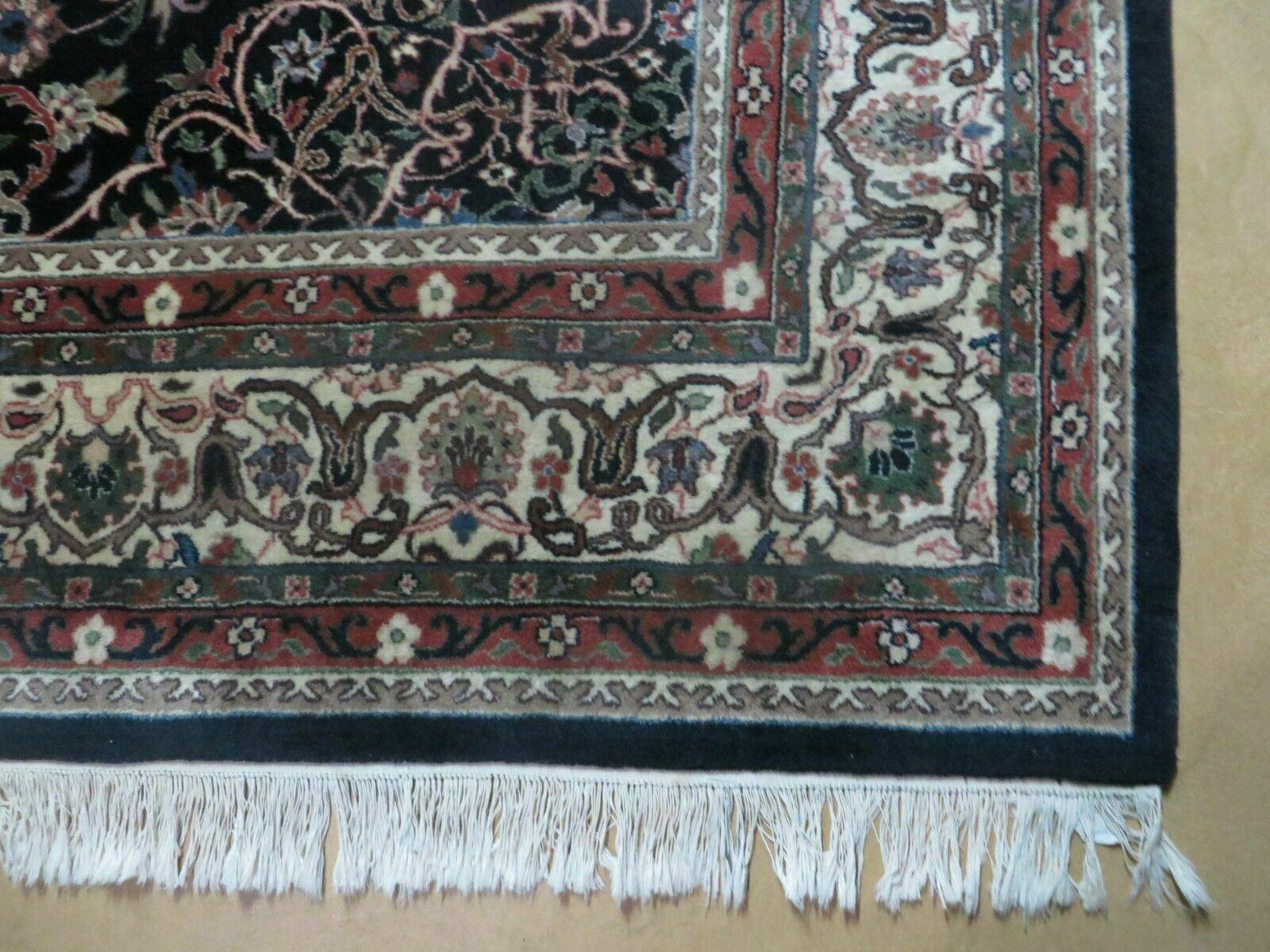 Indo Persian Rug 8x10, Wool Handmade Floral Carpet - Jewel Rugs