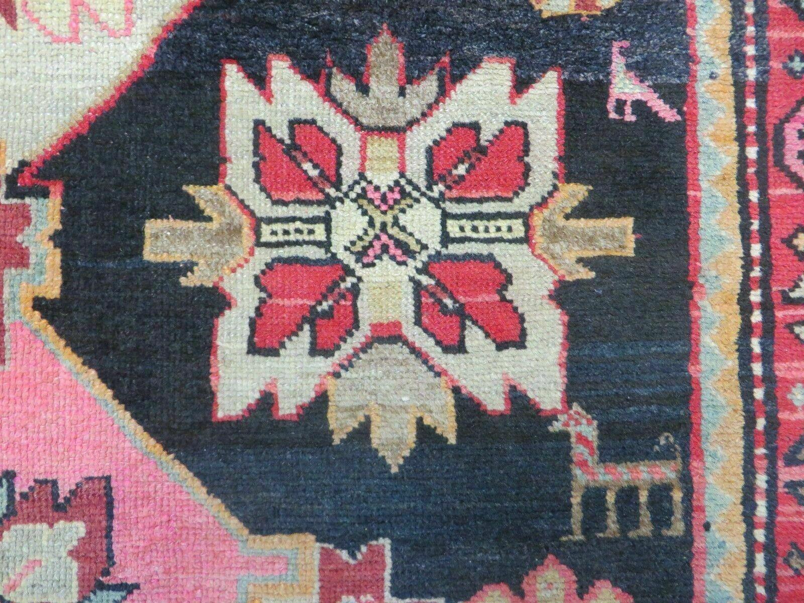 5' X 9' Antique Karabagh Caucasian Rug Handmade Wool Carpet Organic Dyes Nice - Jewel Rugs