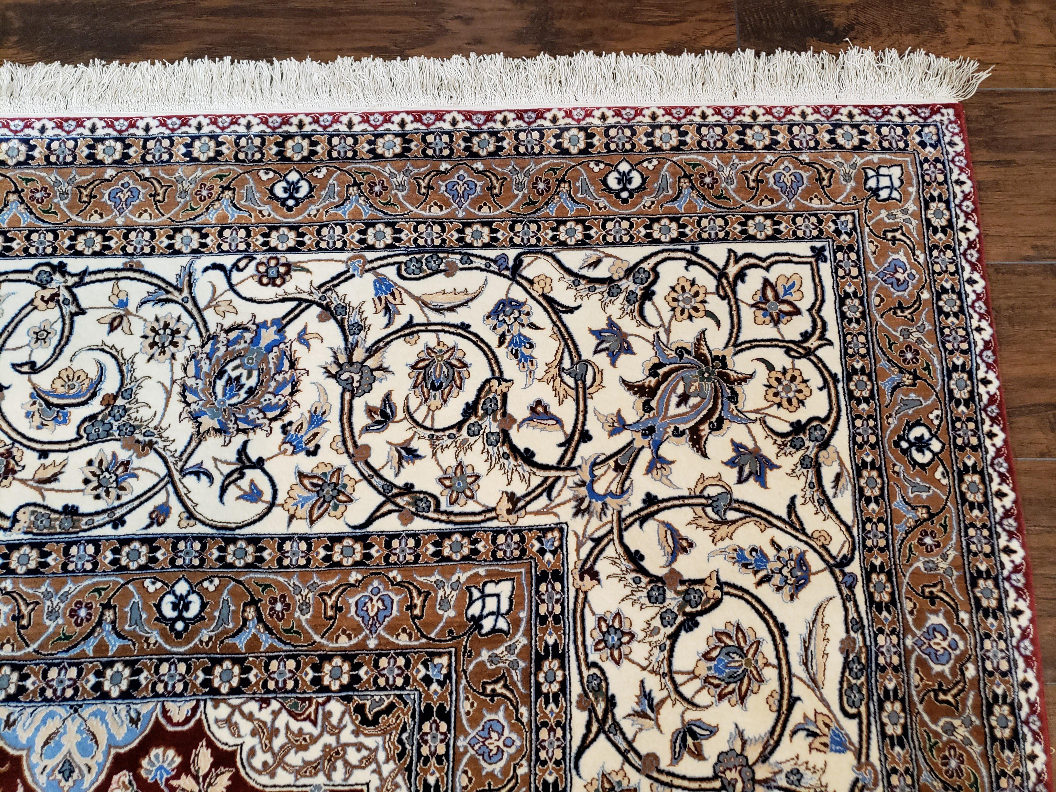 Persian Nain Rug 11x15 – Wool on Silk, Hand-Knotted, Signed Masterpiece - Jewel Rugs