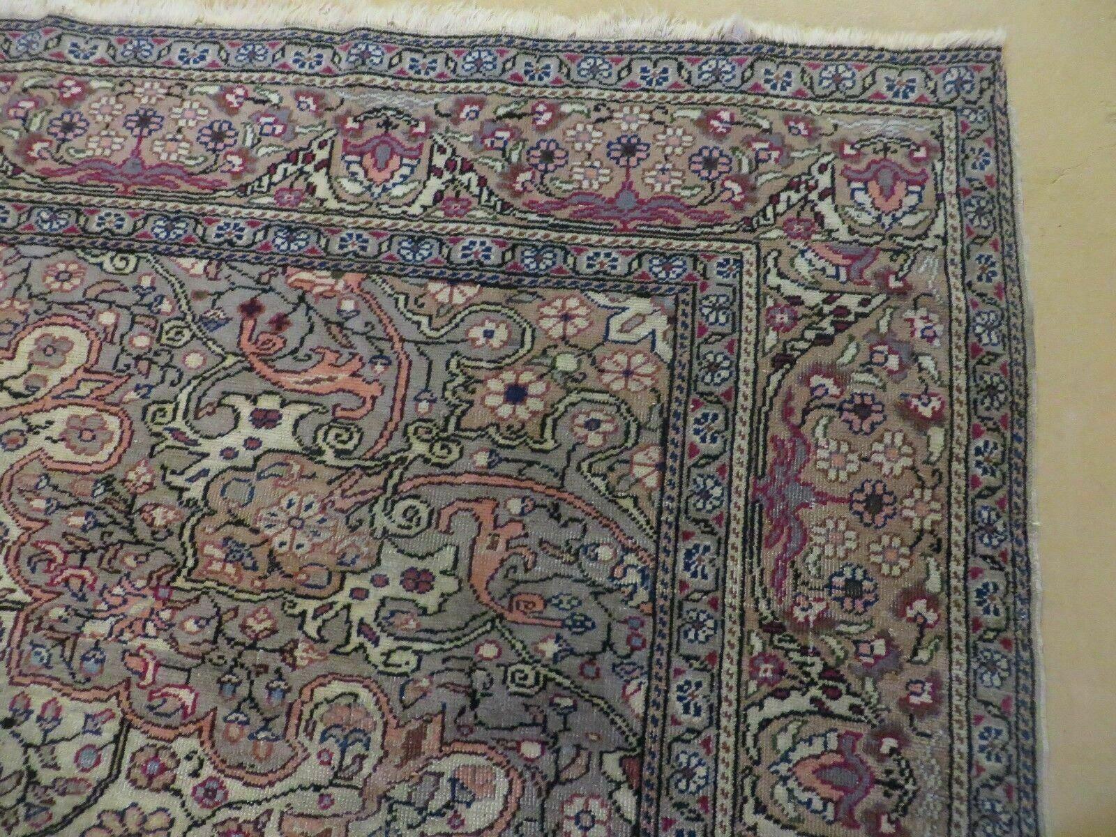 Antique Turkish Sivas Rug Handmade 6x10 Kayseri Wool Carpet Floral Medallion - Jewel Rugs