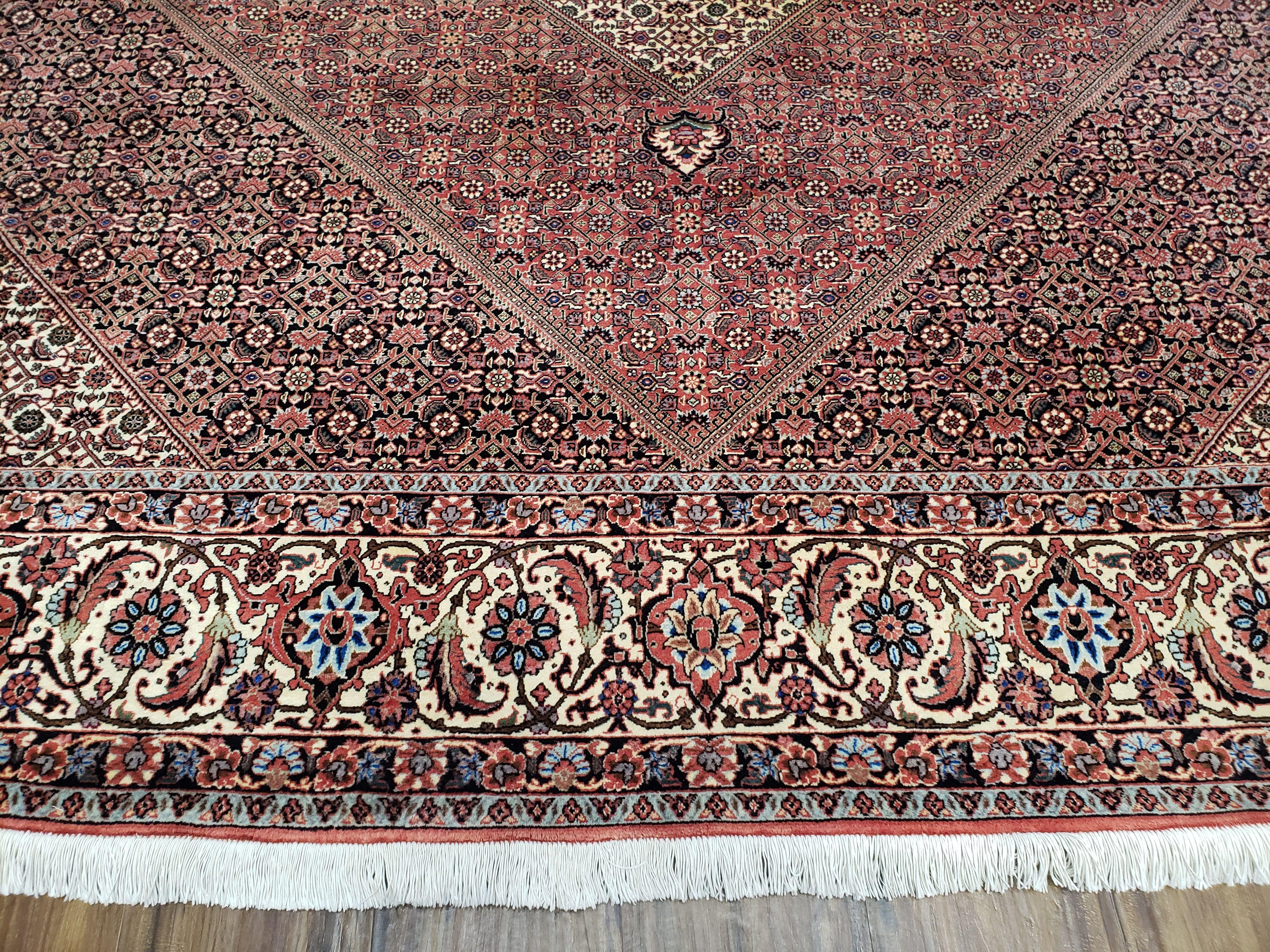 Persian Bijar Rug 8x11 - Herati Mahi Pattern - Jewel Rugs