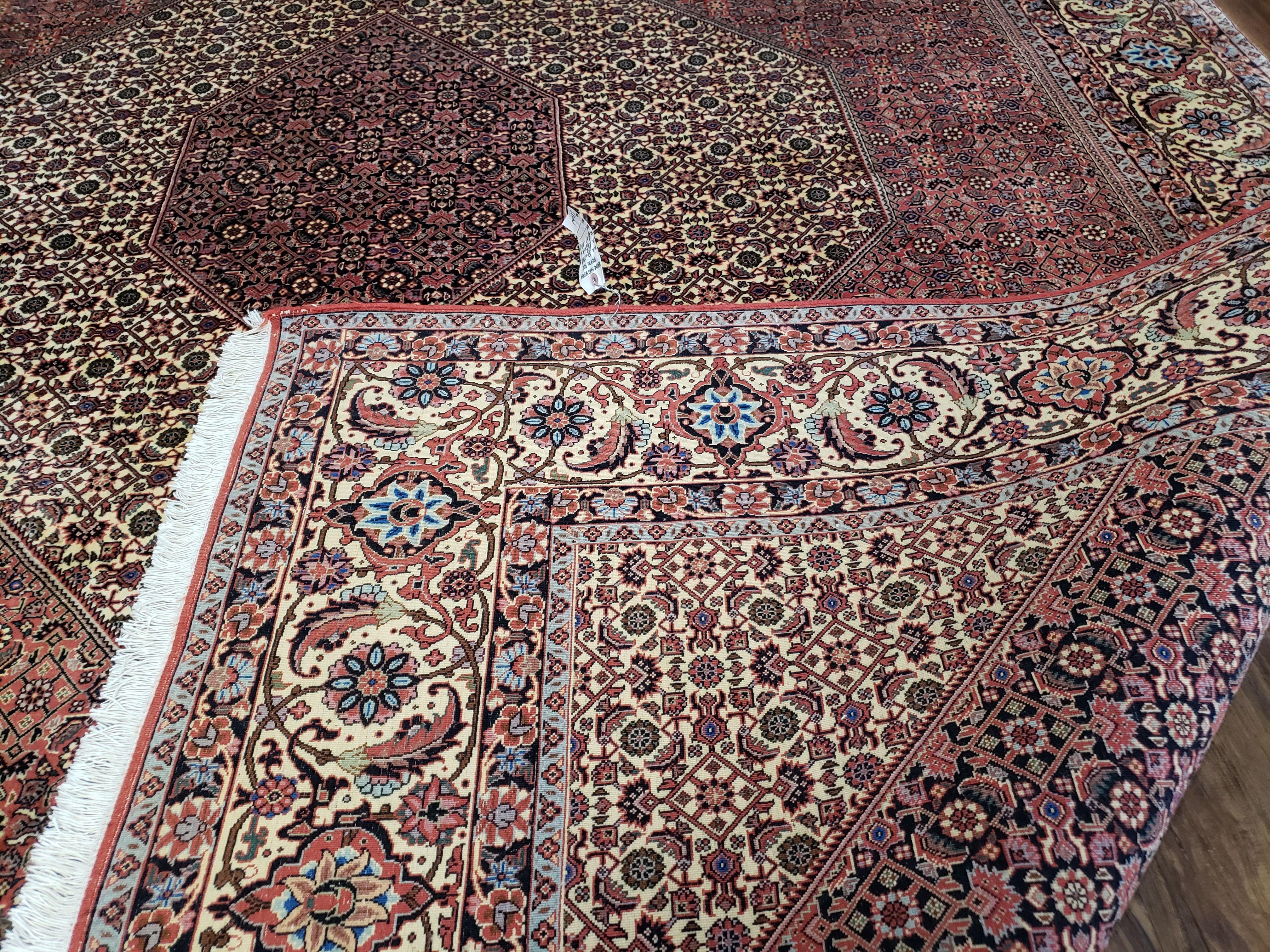 Persian Bijar Rug 8x11 - Herati Mahi Pattern - Jewel Rugs