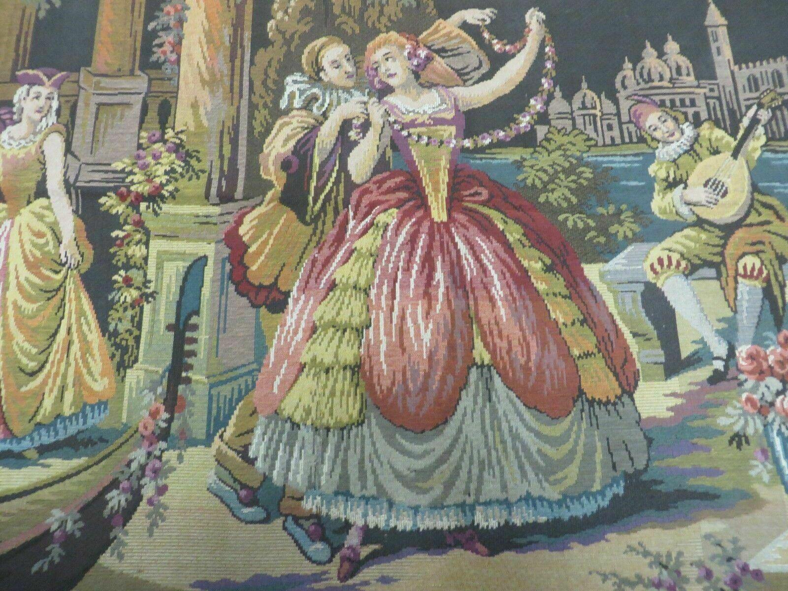 4' x 6' Tapestry French European Hand Loomed Victorian Beauty Easy Wall Hanging - Jewel Rugs