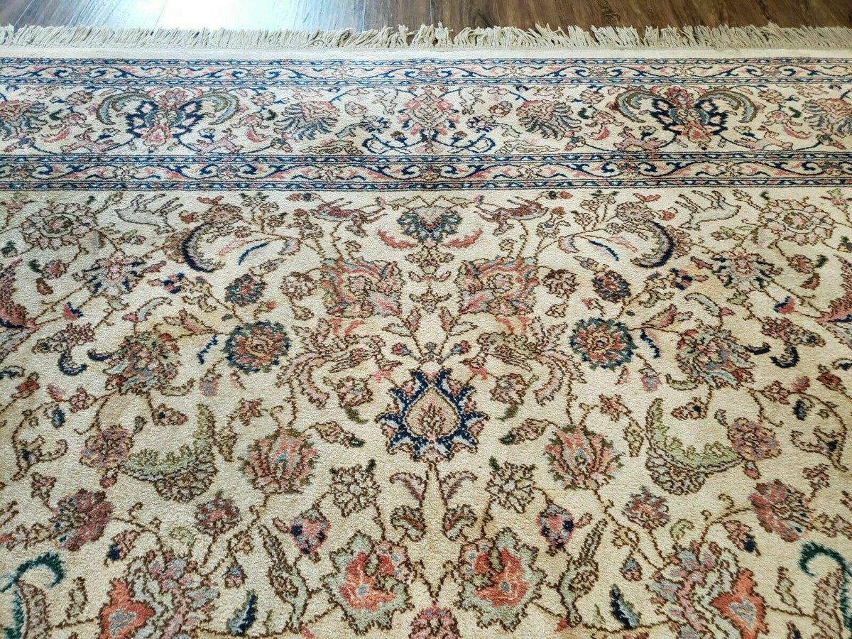 10' X 14' Karastan Ivory Tabriz 738 Wool RUG American Made Beauty