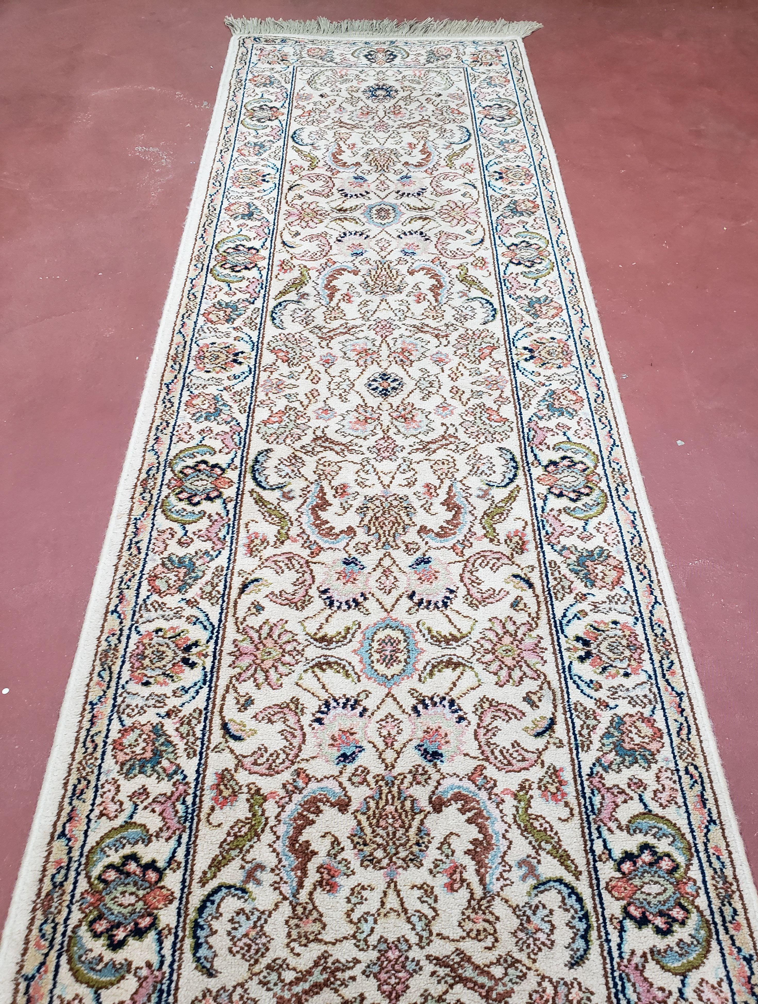 Vintage Karastan Runner Rug 2.6 x 12, Karastan Tabrizz #738, 12ft Long Runner Rug, Wool, USA Made, Discontinued Karastan, Original Karastan - Jewel Rugs