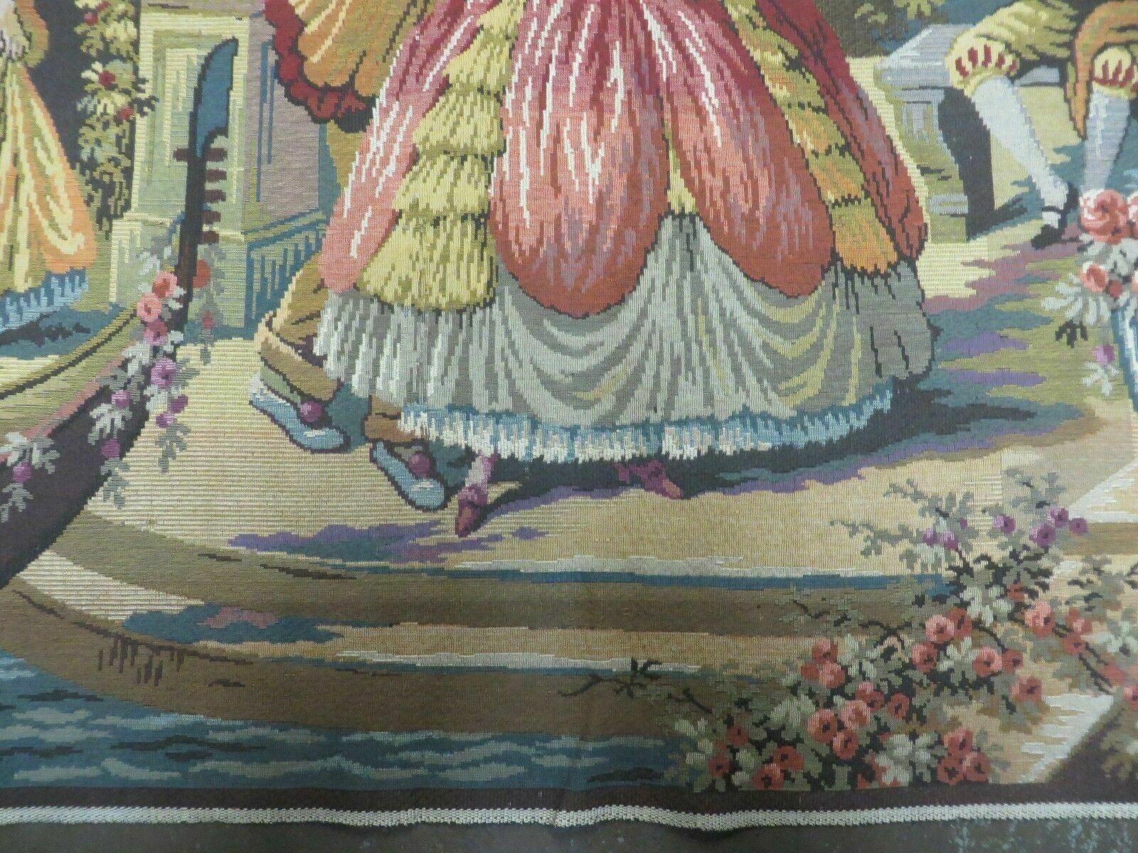 4' x 6' Tapestry French European Hand Loomed Victorian Beauty Easy Wall Hanging - Jewel Rugs