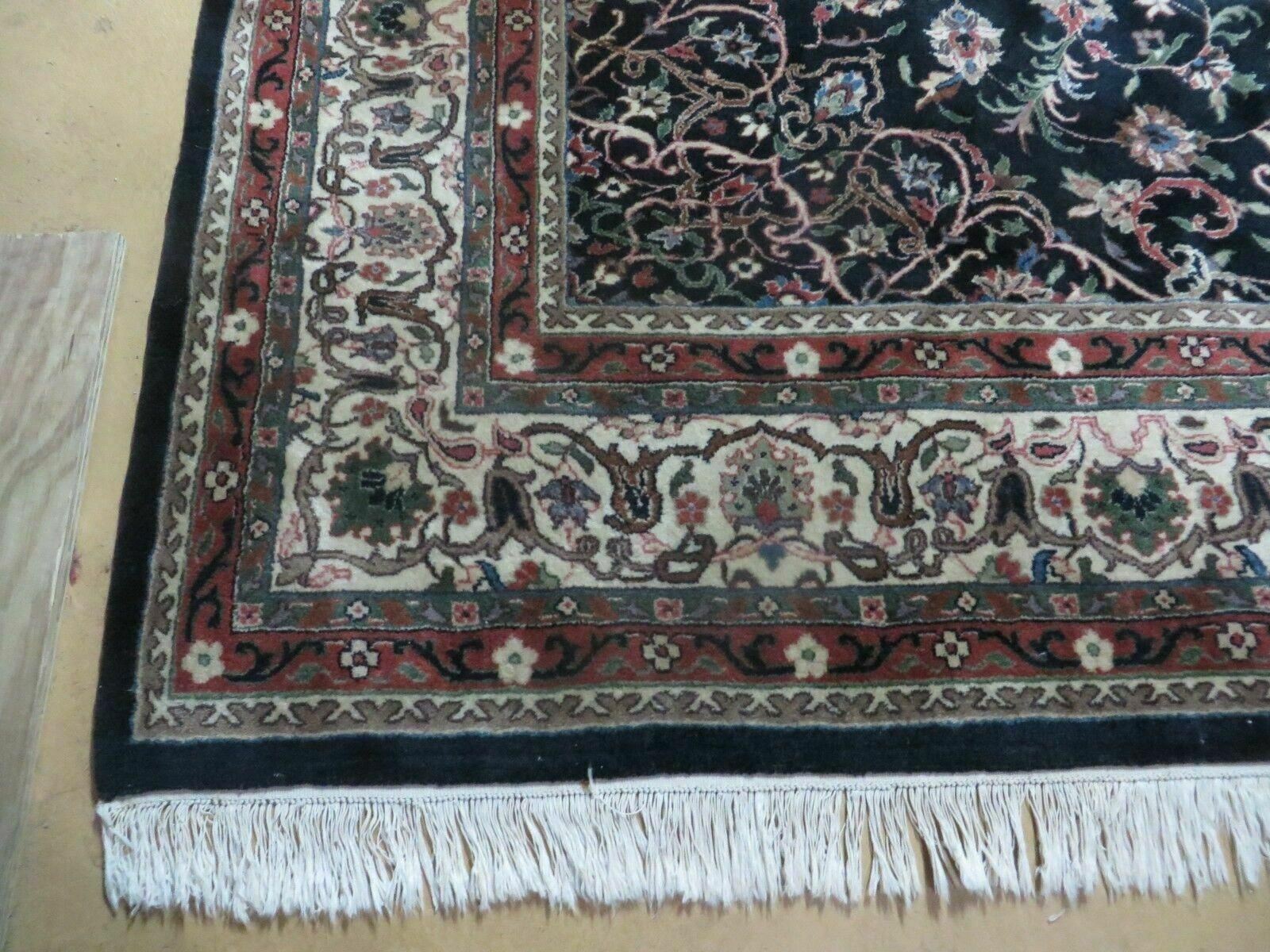 Indo Persian Rug 8x10, Wool Handmade Floral Carpet - Jewel Rugs