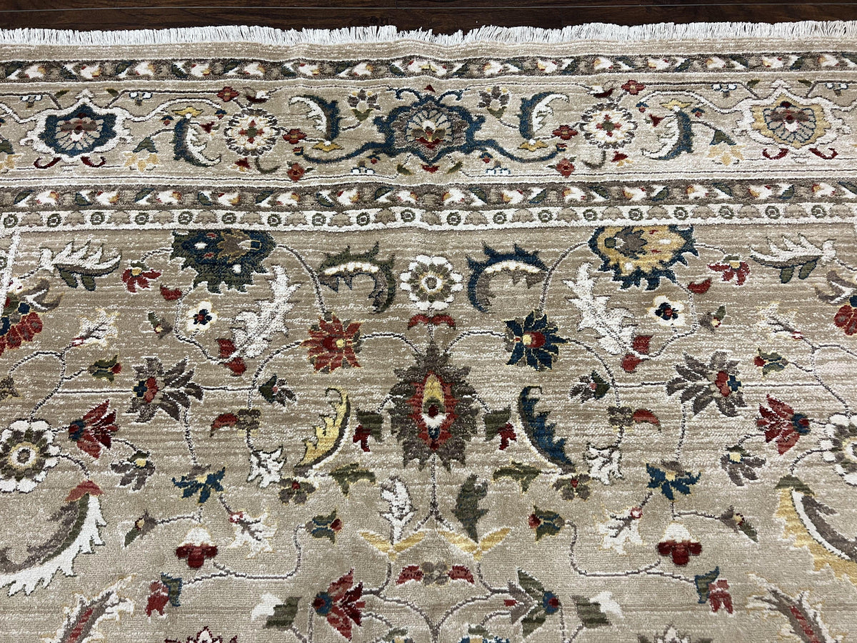Ralph Lauren Rug 8x10 ft, Beige Room Sized Carpet 8 x 10, Persian Desi Jewel Rugs
