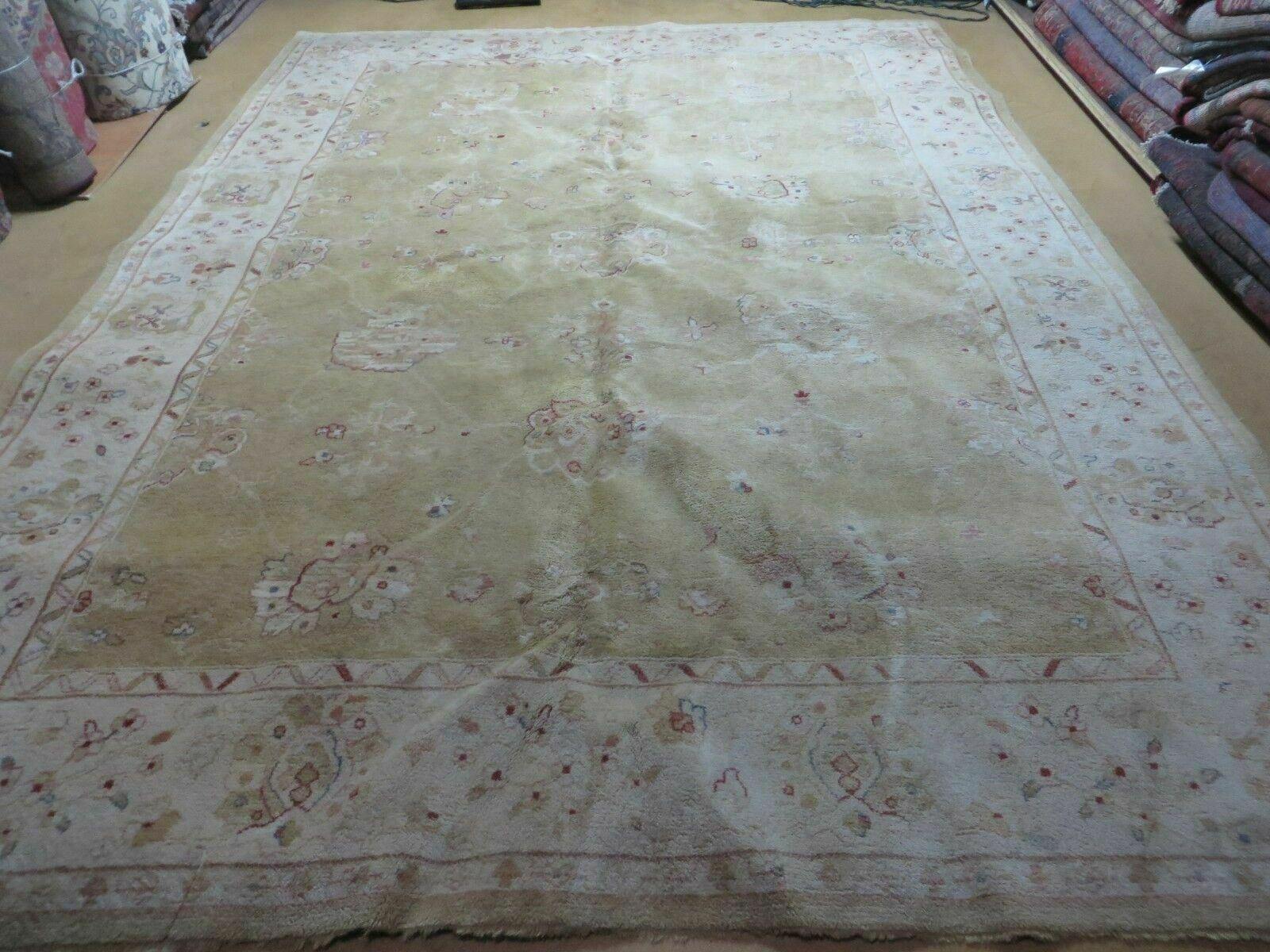 Karastan Rug 8x11 Wool Pile Oushak Pattern Vintage Carpet - Jewel Rugs