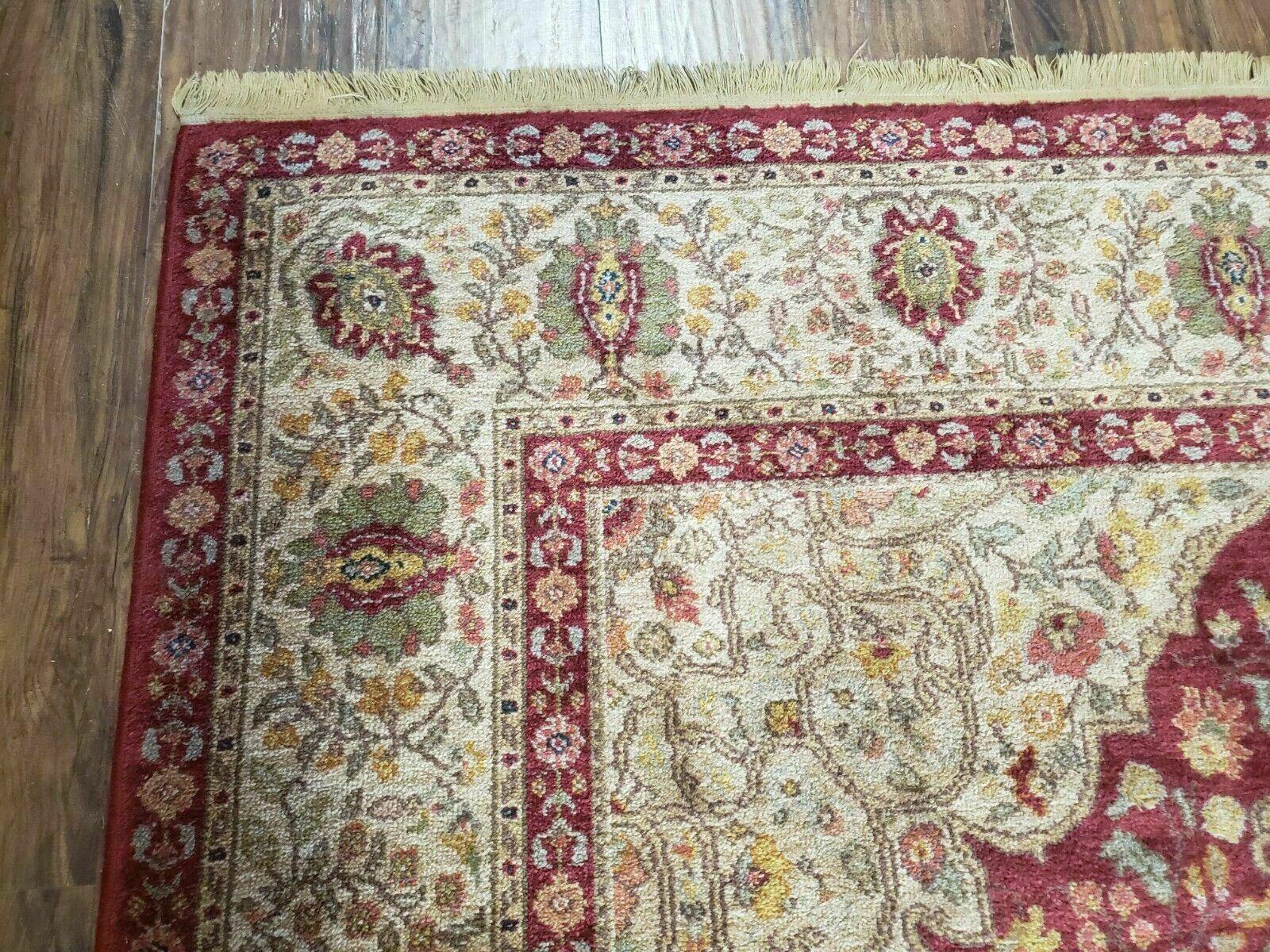 Karastan Rug 5.9 x 9 Antique Legends Royal Tabriz Wool Pile Vintage Rare Design - Jewel Rugs