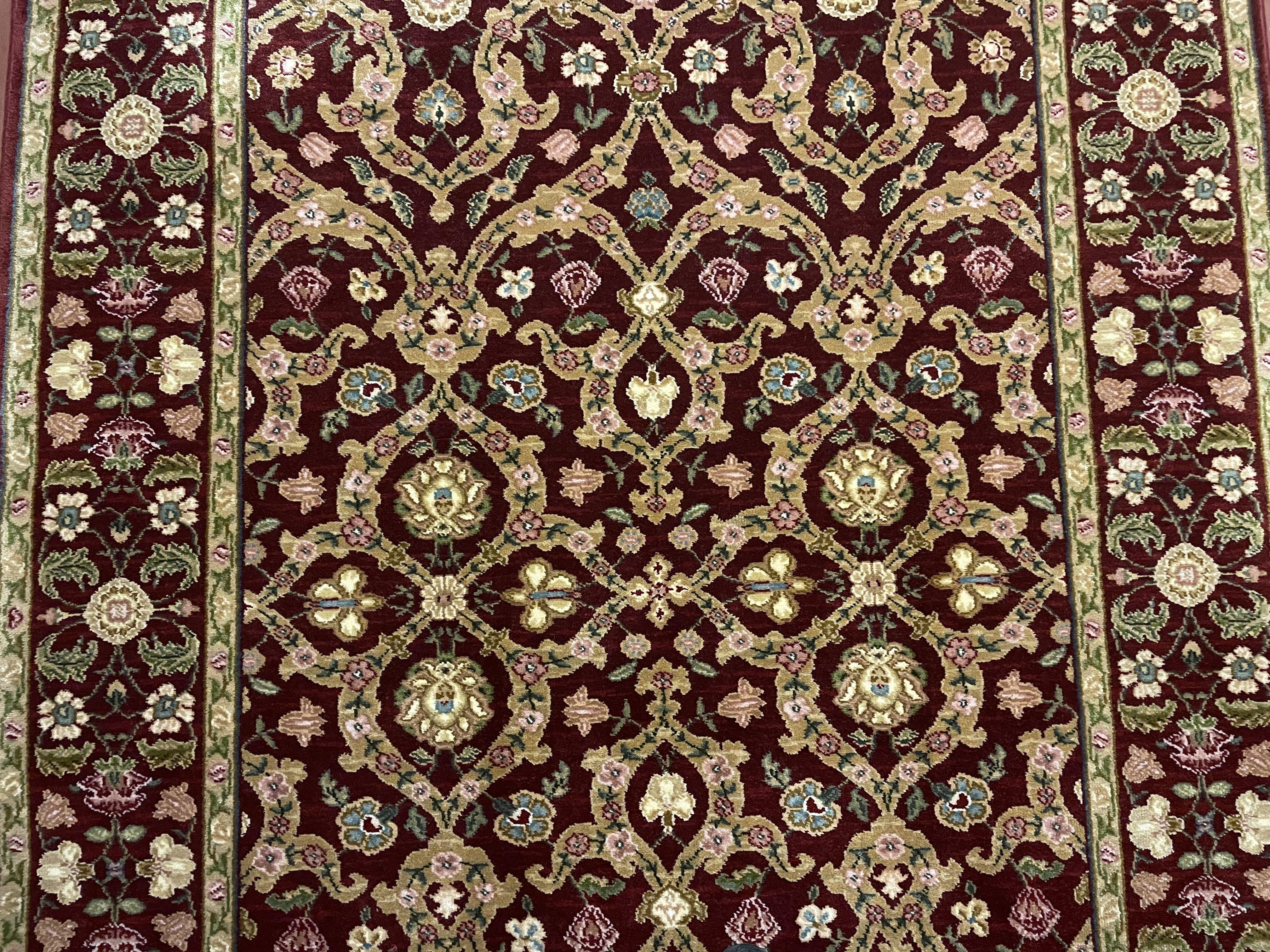 5.9 x 9 Karastan Floral Taabriz Rug #700/707, Karastan Wool Rug 6x9, Karastan Carpet, Original 700 Series Vintage Oriental Rug Discontinued - Jewel Rugs