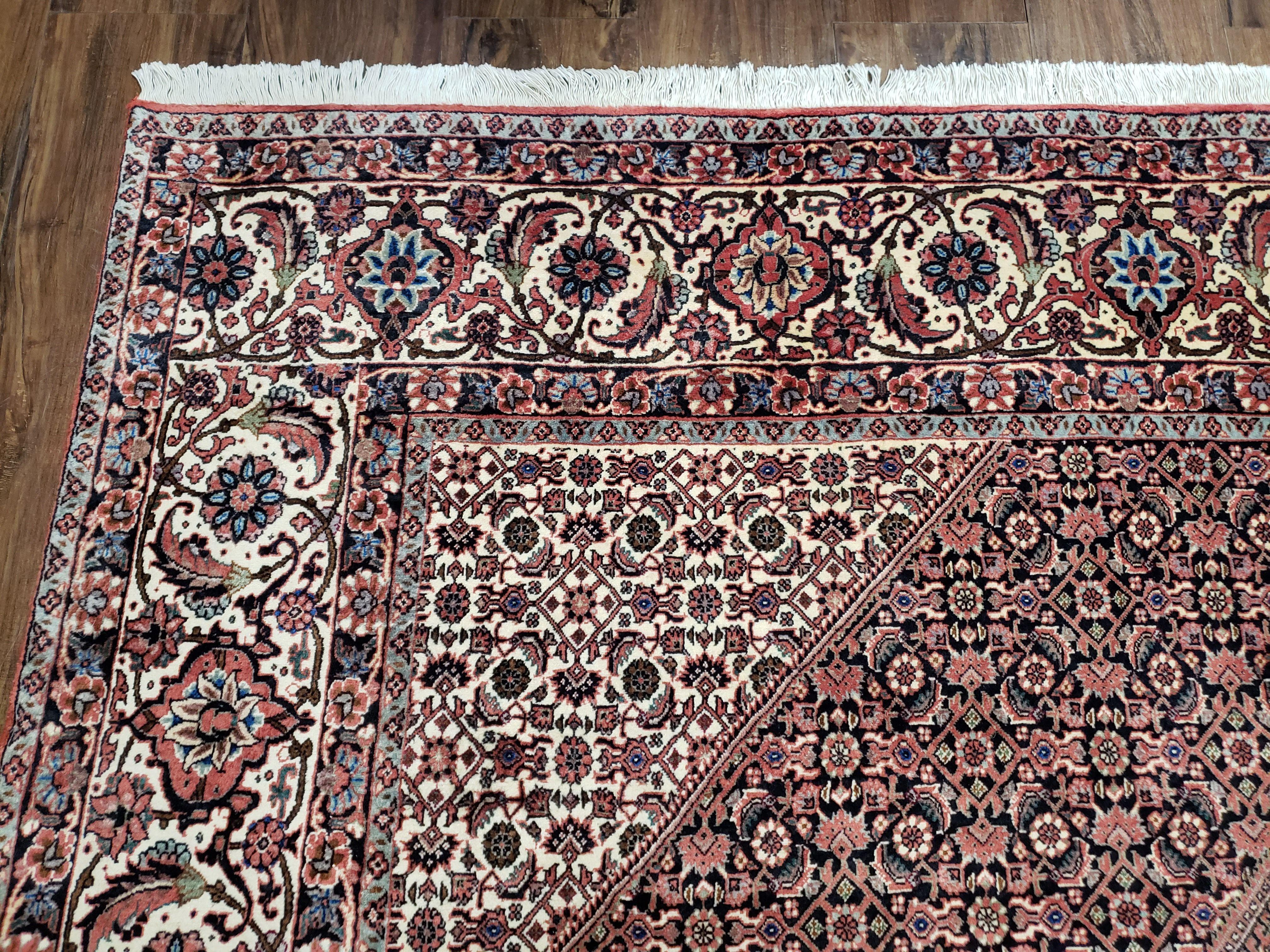 Persian Bijar Rug 8x11 - Herati Mahi Pattern - Jewel Rugs