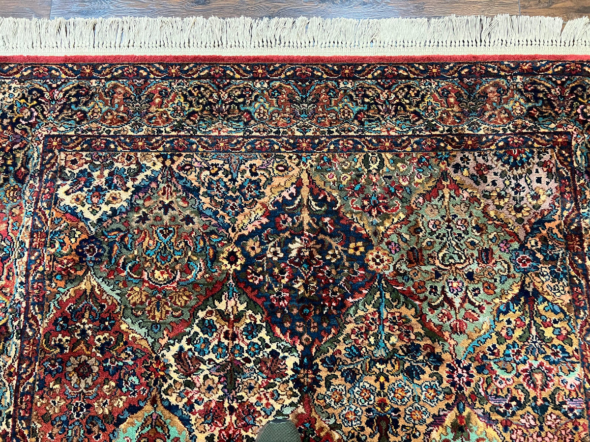 Karastan Multicolor Panel Kirman Rug 717, Wool Karastan Rug 5' 9" x 9