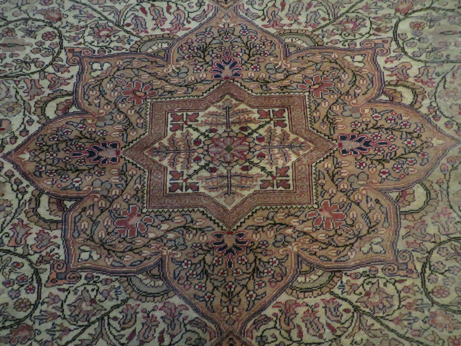 Antique Turkish Sivas Rug Handmade 6x10 Kayseri Wool Carpet Floral Medallion - Jewel Rugs