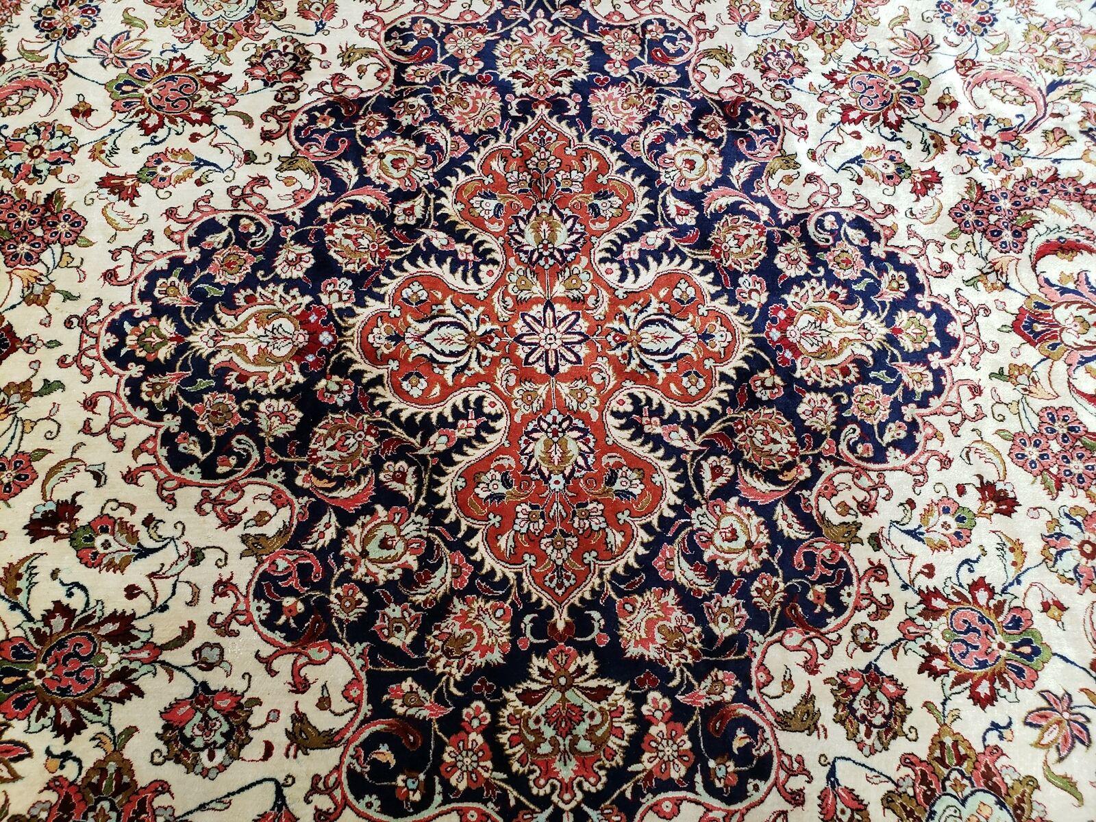 Stunning Persian Silk Qum Rug 10x13, Signed Ahmadi, 600 KPSI, Masterpiece - Jewel Rugs