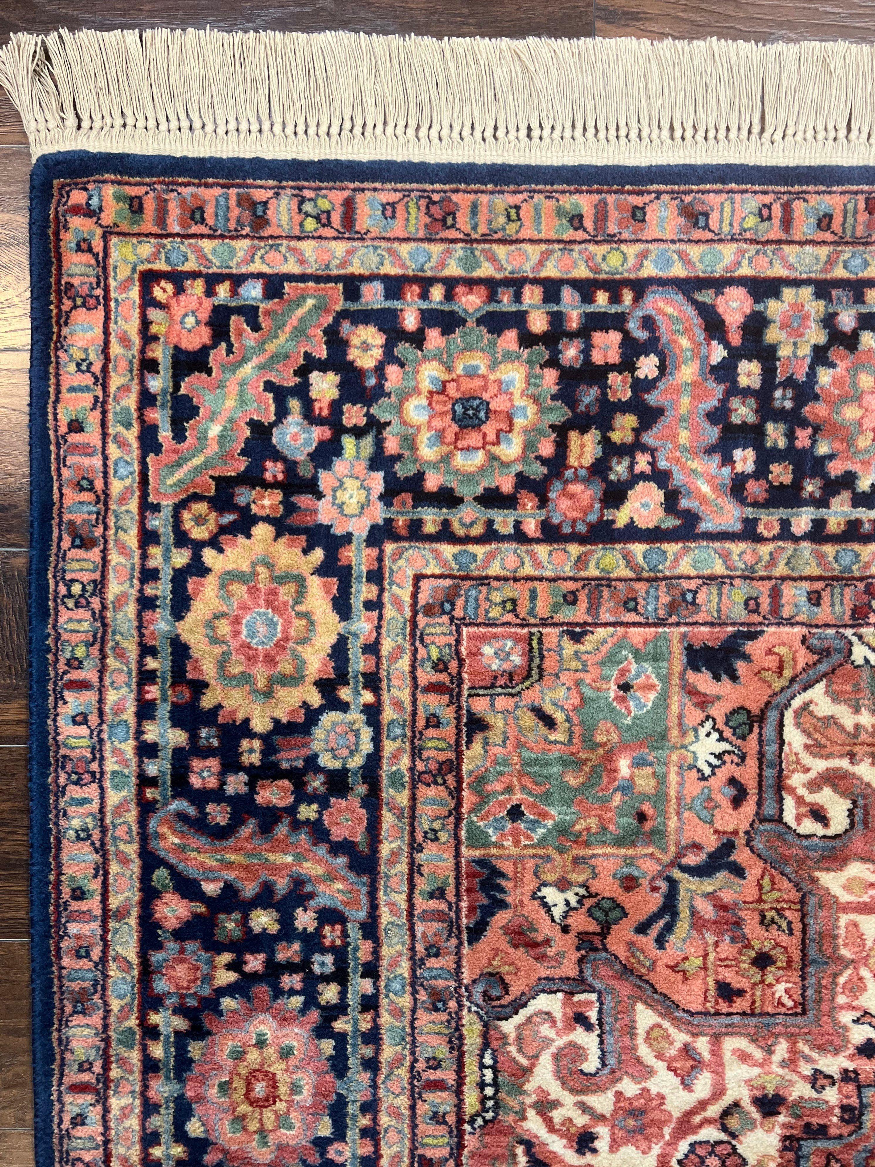 8.8 x 12 Karastan Heriz Rug #726, Vintage Karastan Wool Carpet, Hard to Find Discontinued Original 700 Series, Geometric Area Rug, Oriental - Jewel Rugs