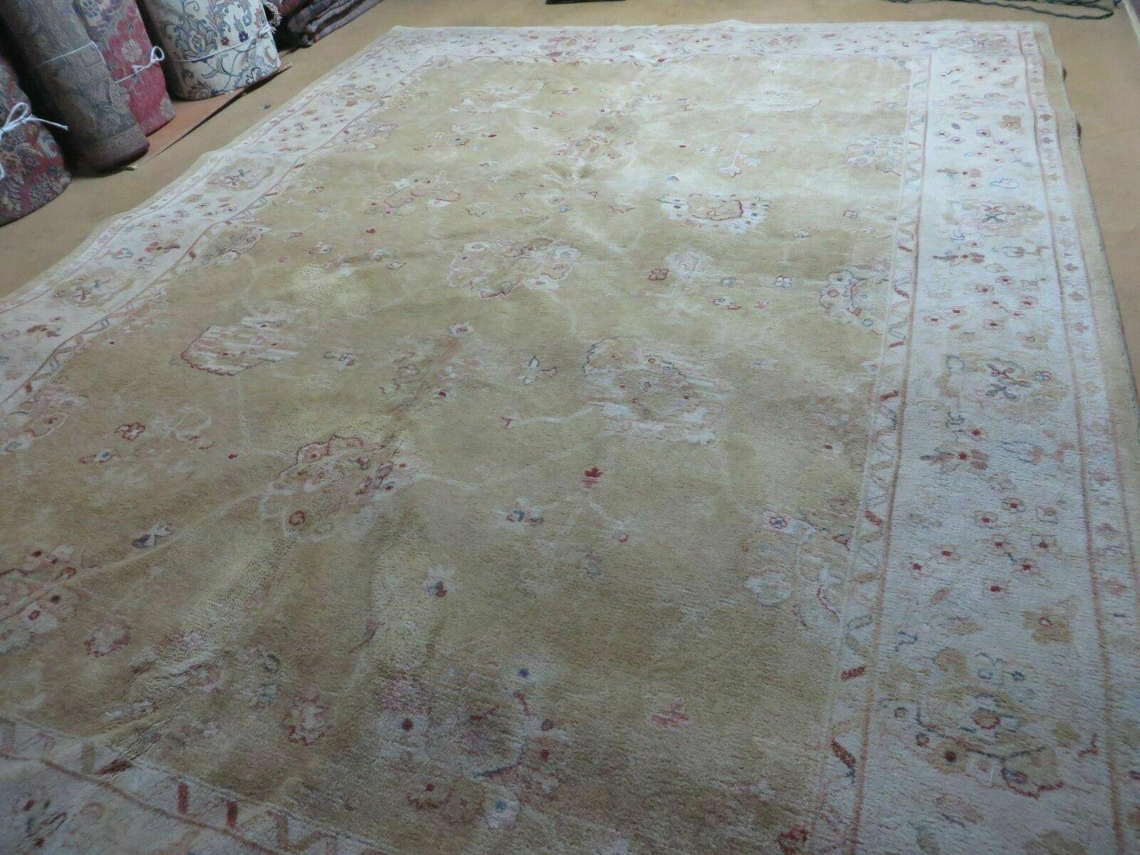 Karastan Rug 8x11 Wool Pile Oushak Pattern Vintage Carpet - Jewel Rugs