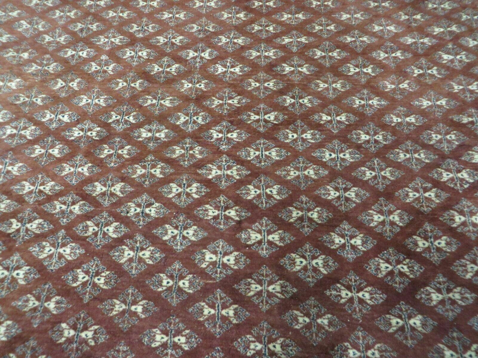 9' X 12' Vintage Handmade Fine Bokhara Turkoman Yamud Pakistan Wool Rug Nice - Jewel Rugs