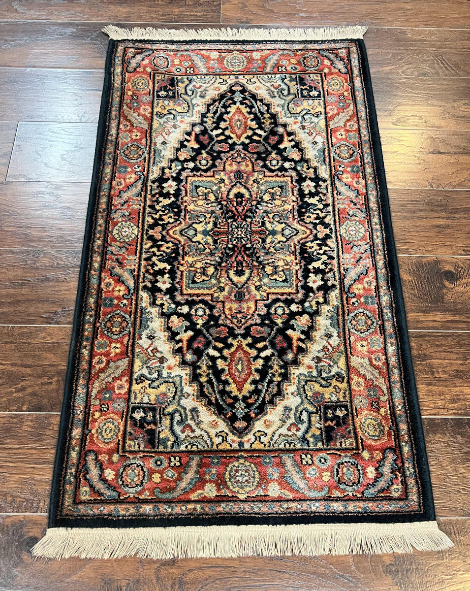 Karastan Navy Heriz Rug 700/701, Small Karastan Carpet 2.6 x 4.4, Har