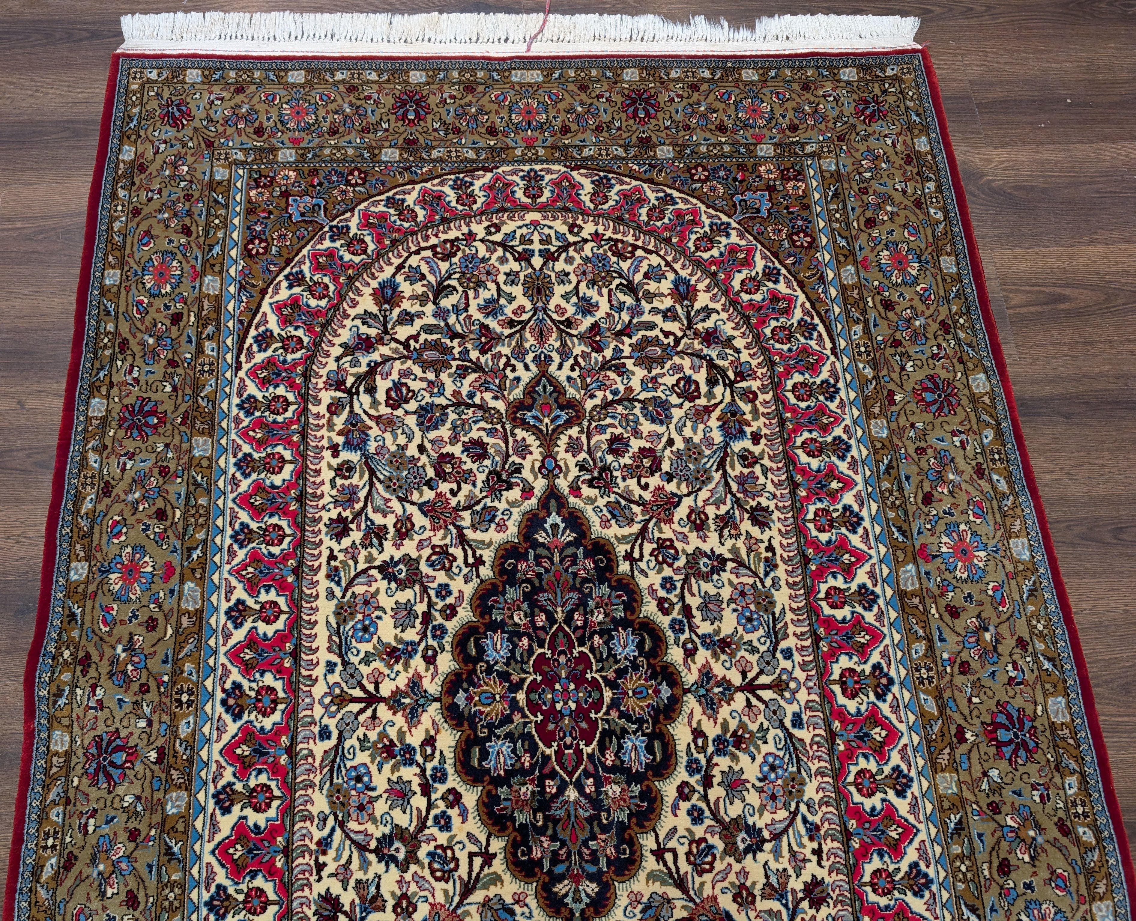 Persian Qum Rug 5x7, Fine 290 KPSI, Hand Knotted, Pair A - Jewel Rugs