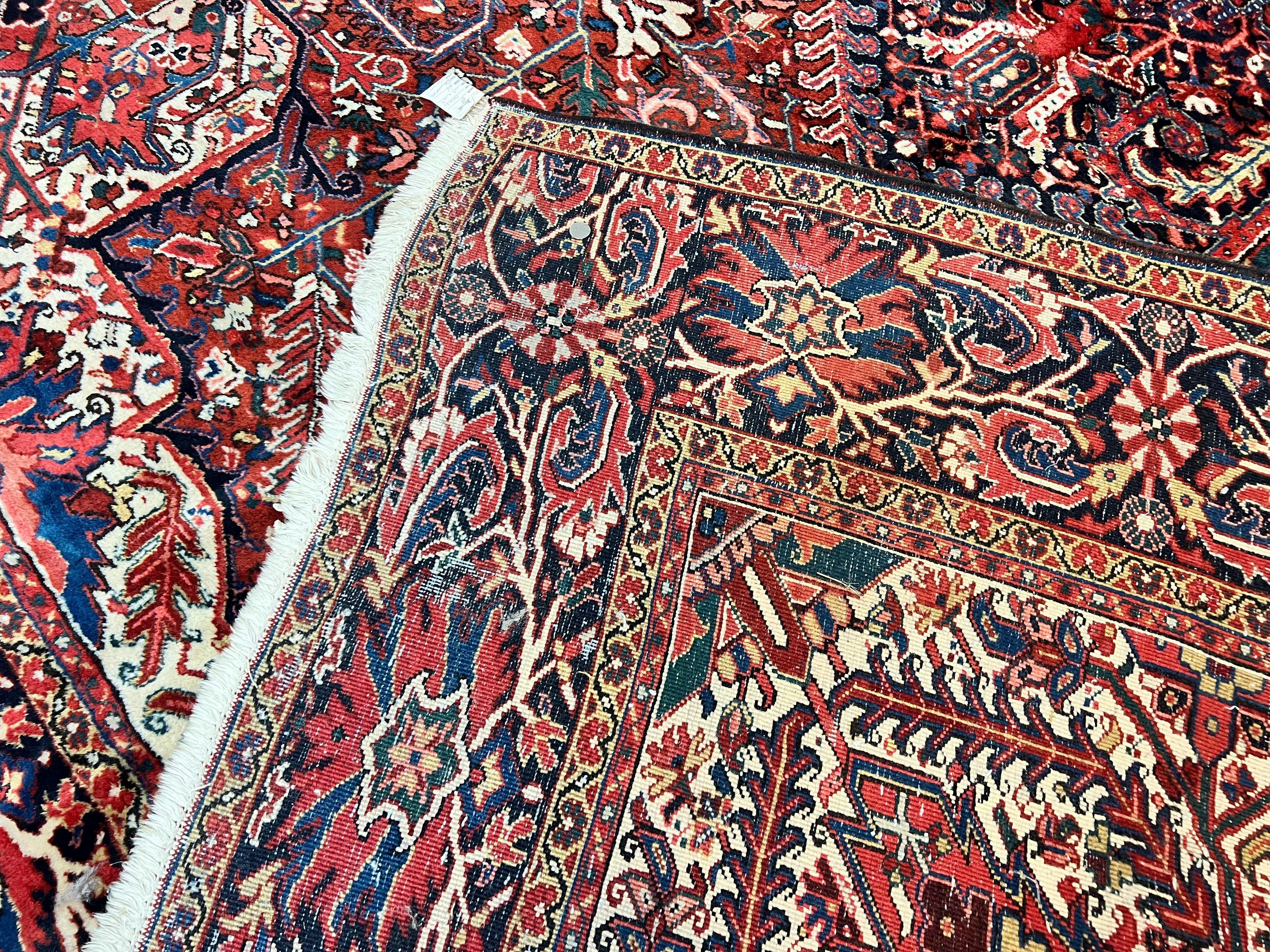 Large Persian Heriz Rug 11x15, Geometric Palace Size Carpet - Jewel Rugs