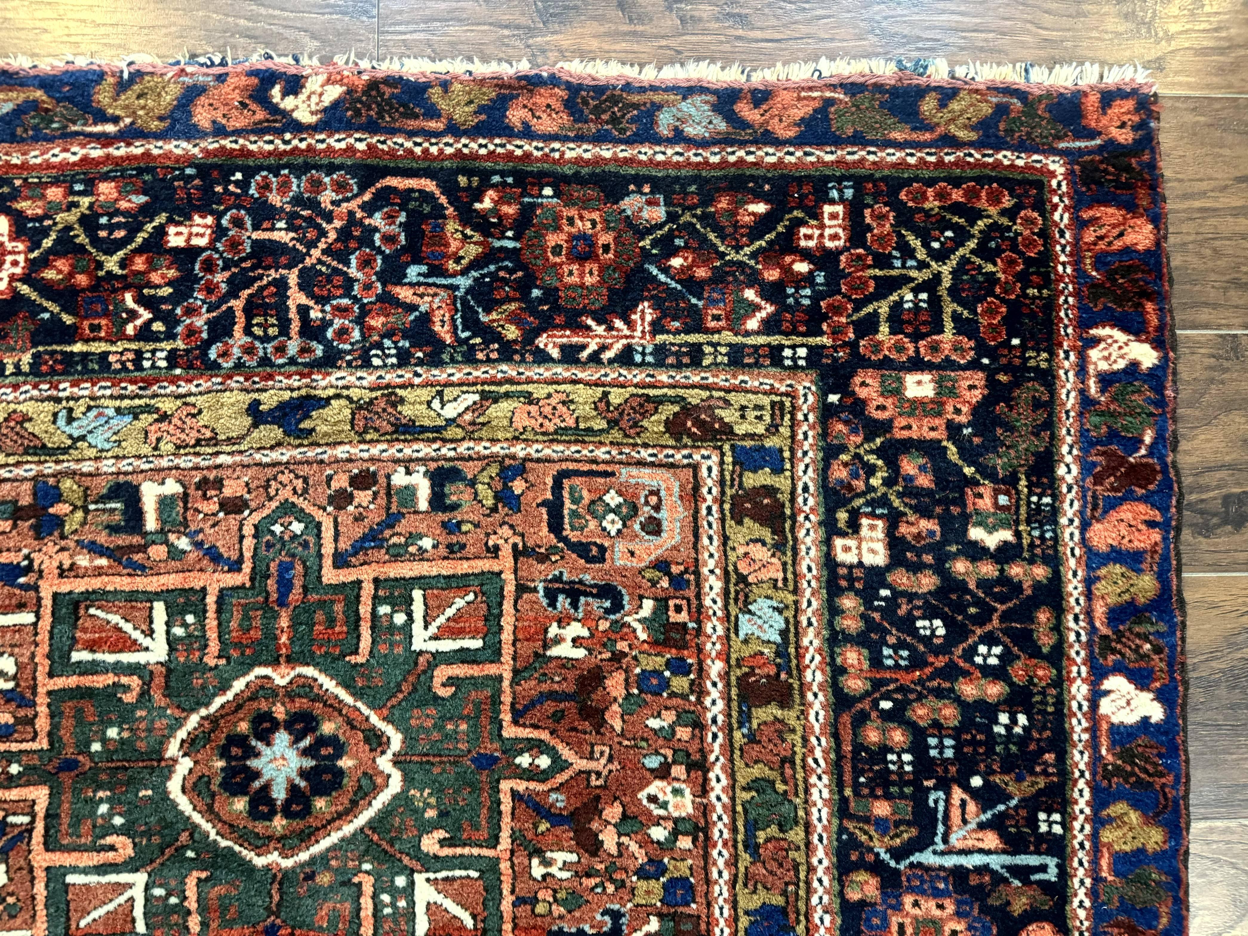 Antique Persian Karajeh Heriz Rug 5x6 - Jewel Rugs