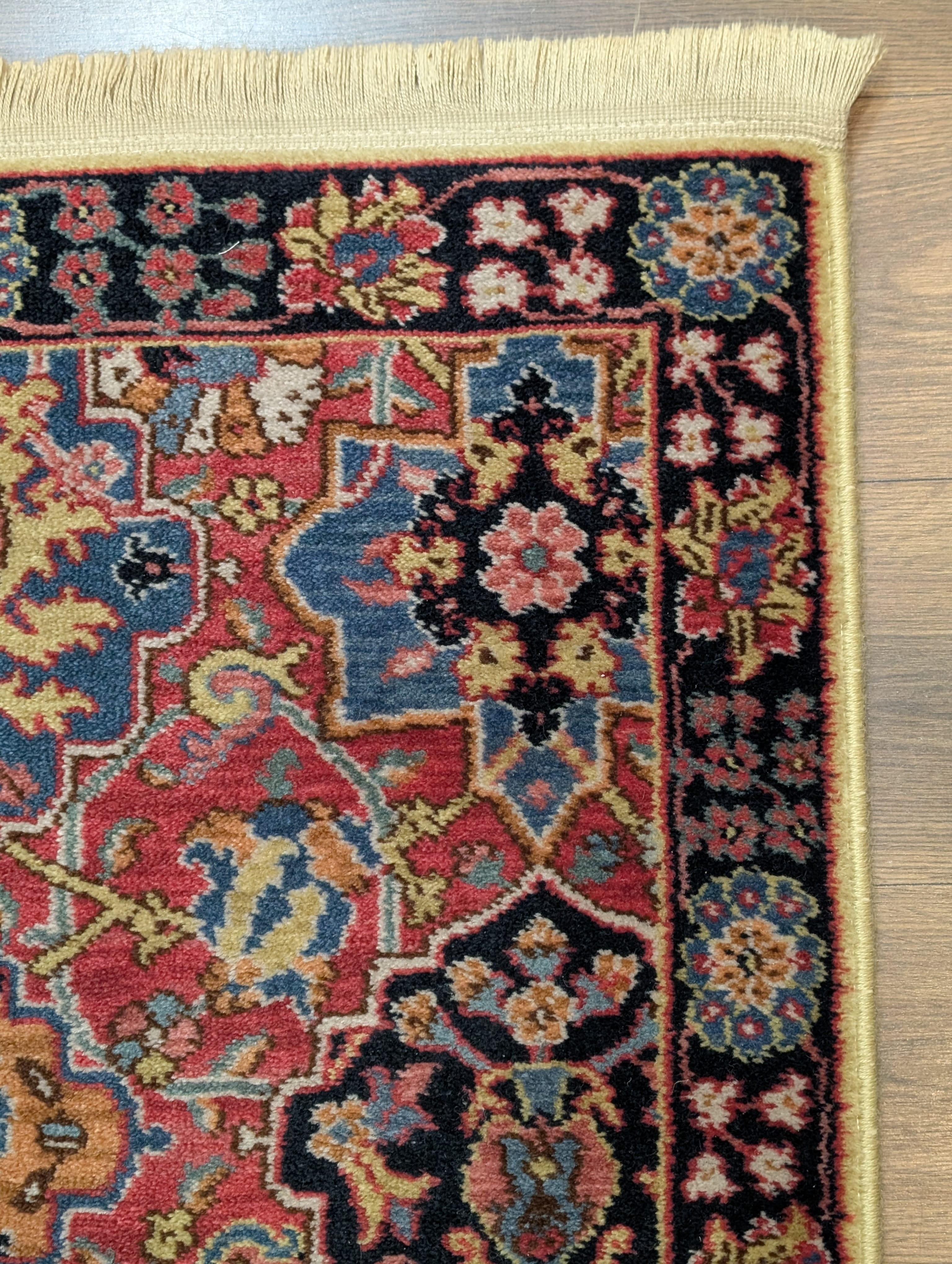 Karastan Rug 3x5, Williamsburg Kirman Vase #557, Vintage Discontinued Wool Carpet - Jewel Rugs