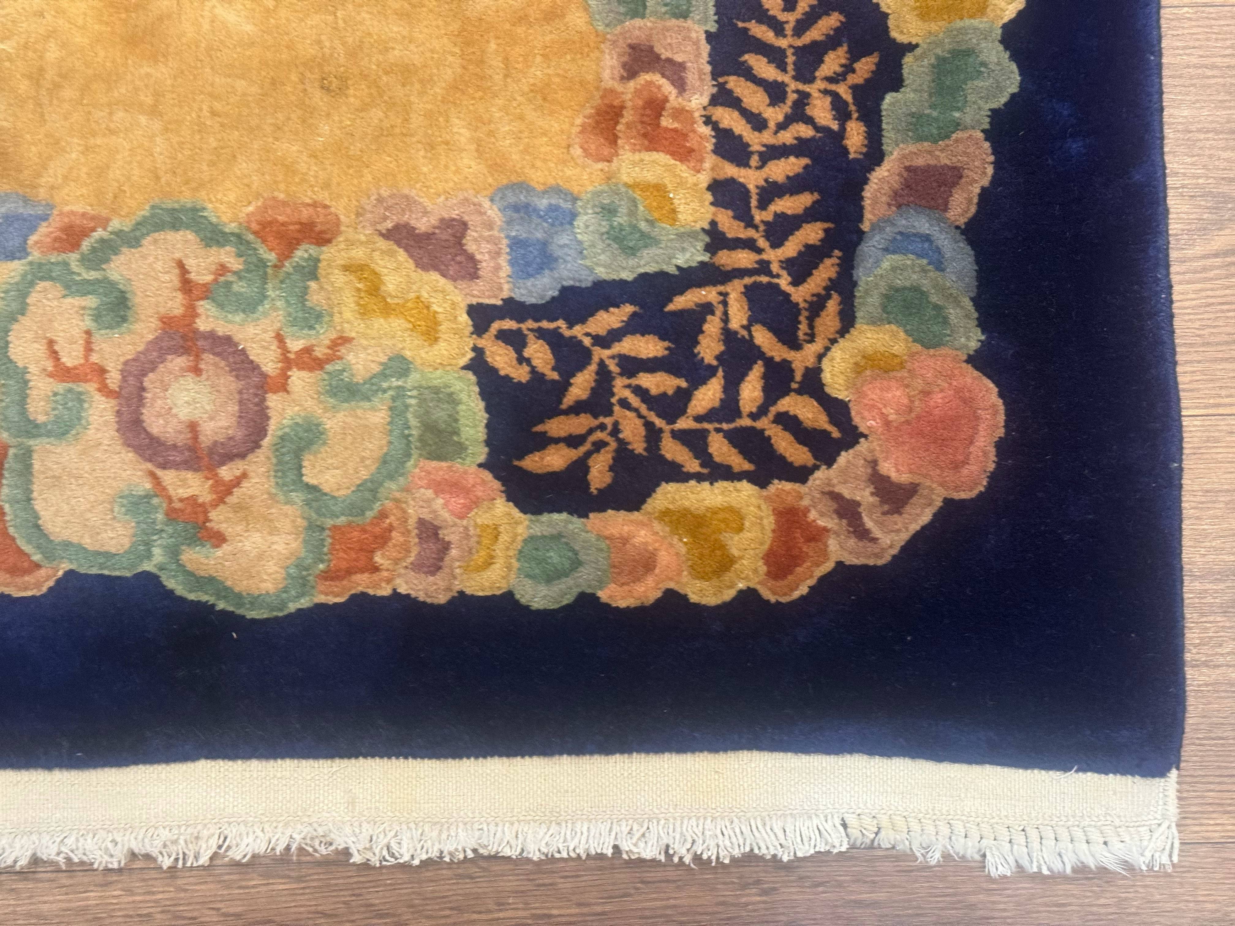 Chinese Wool Rug 3x5, Vintage Carpet, Handmade - Jewel Rugs