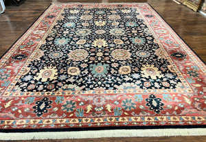 Karastan Rug 8 x 11.7, Karastan Williamsburg Kurdish Pattern 559, Wool Pile Vintage Karastan Carpet, Discontinued, Room SIzed Area Rug