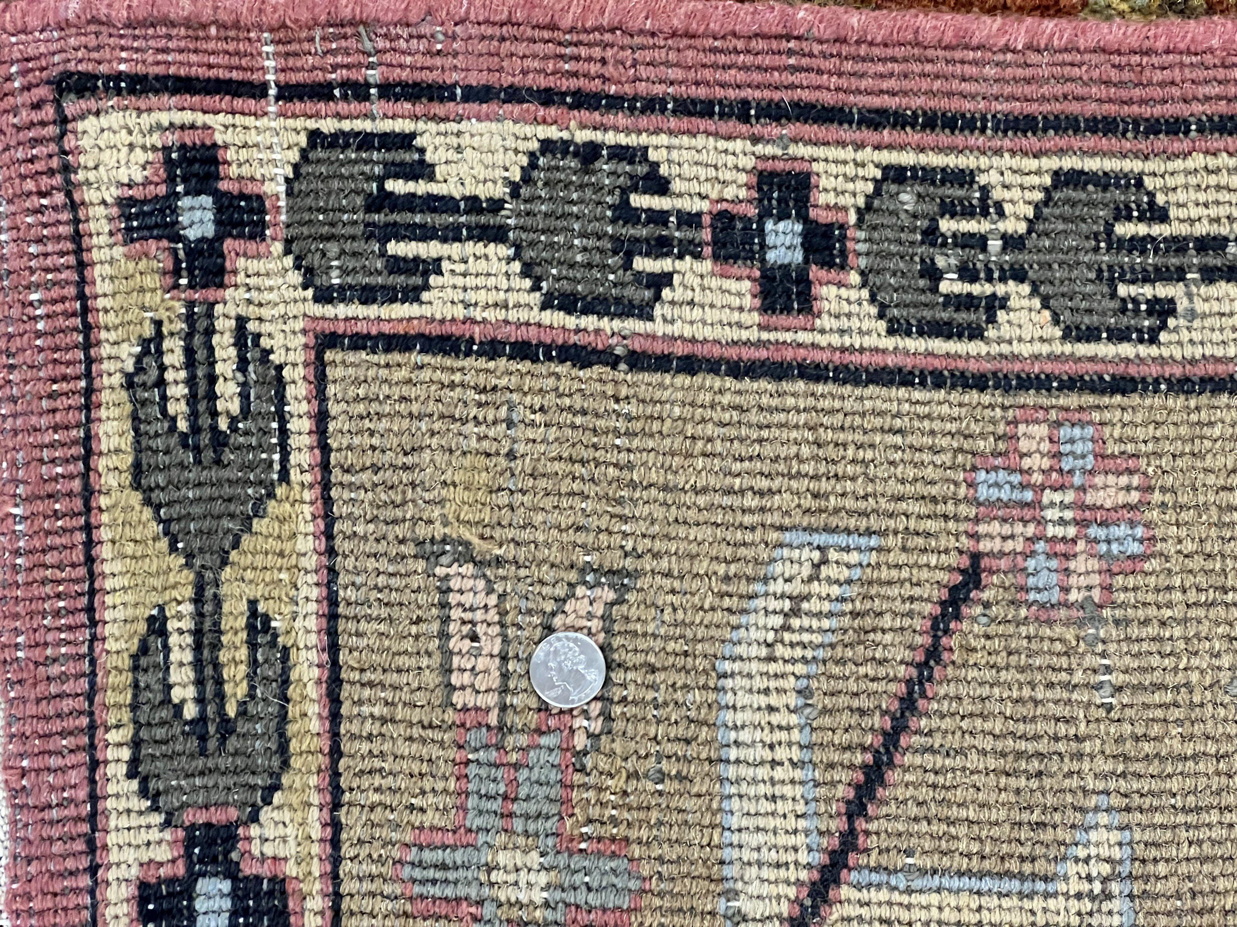 Large Turkish Rug 10x17, Oversized Palace Sized Vintage Handmade Oriental Carpet, Wool Oushak Rug, Light Red - Jewel Rugs