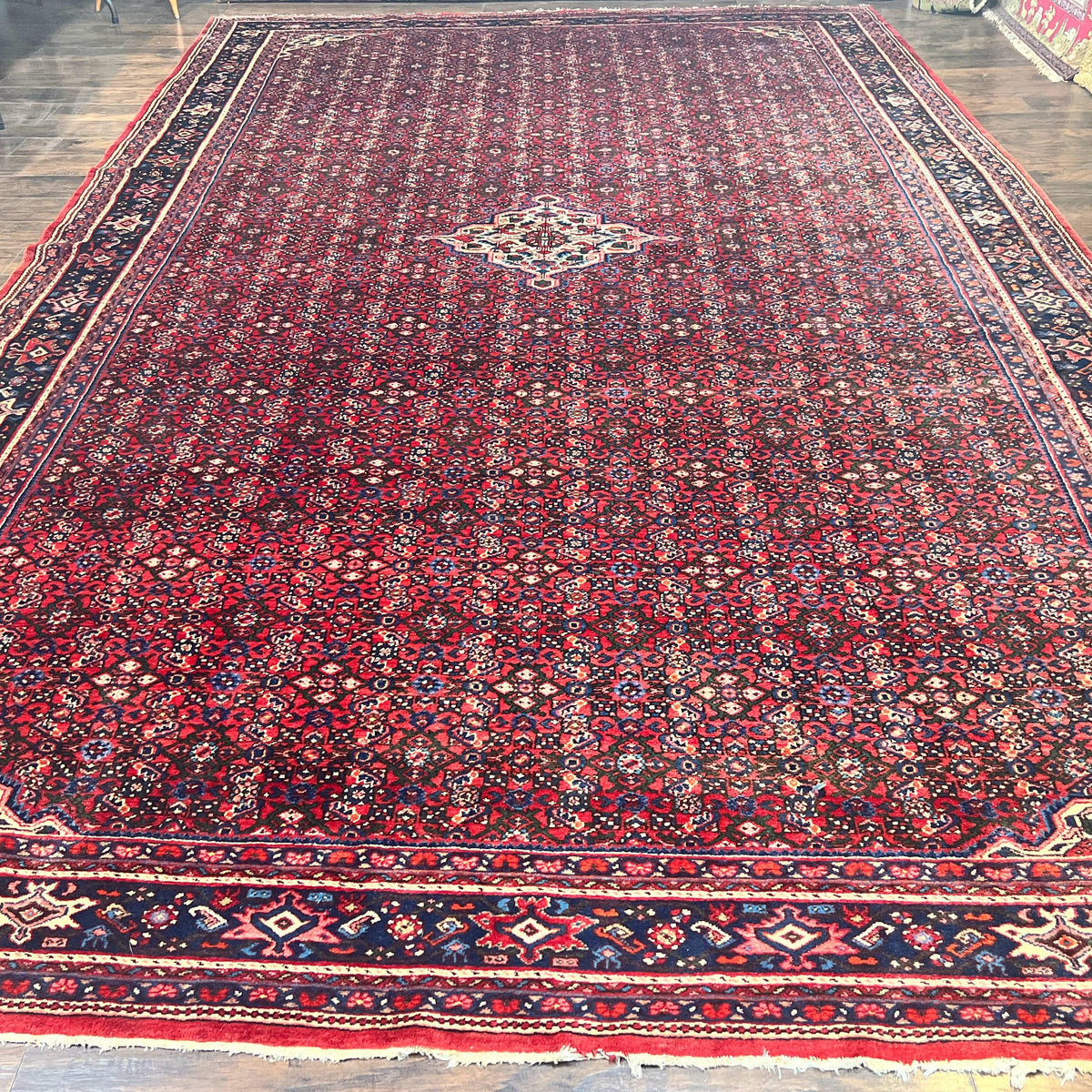 Large Persian Tribal Rug 11x17, Palace Sized Wool Handmade Vintage Car ...