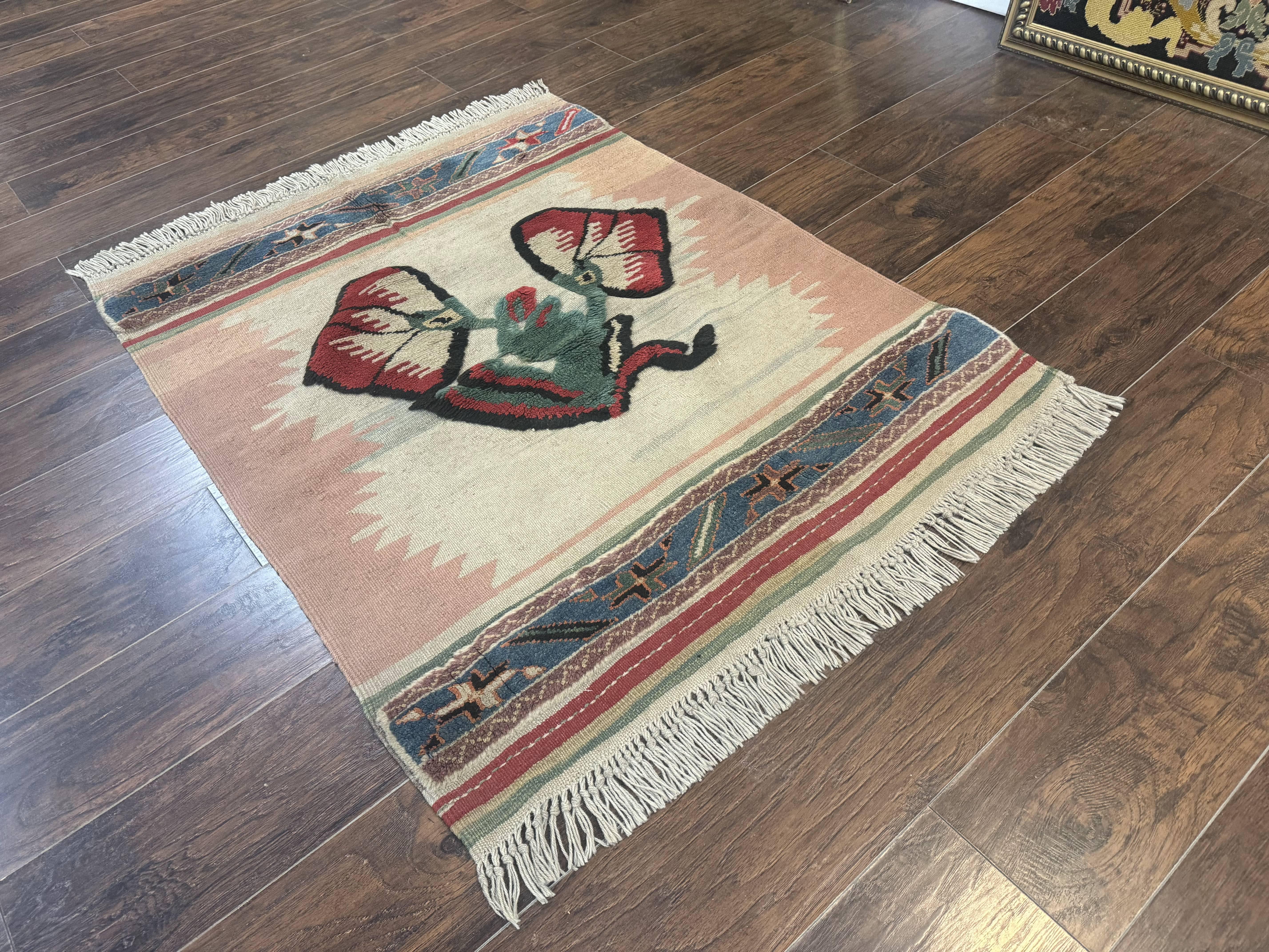 Turkish Kilim Rug 2.5 x 4.7, Flatweave Bohemian Blanket Rug, Wall Hanging Tapestry Rug - Jewel Rugs