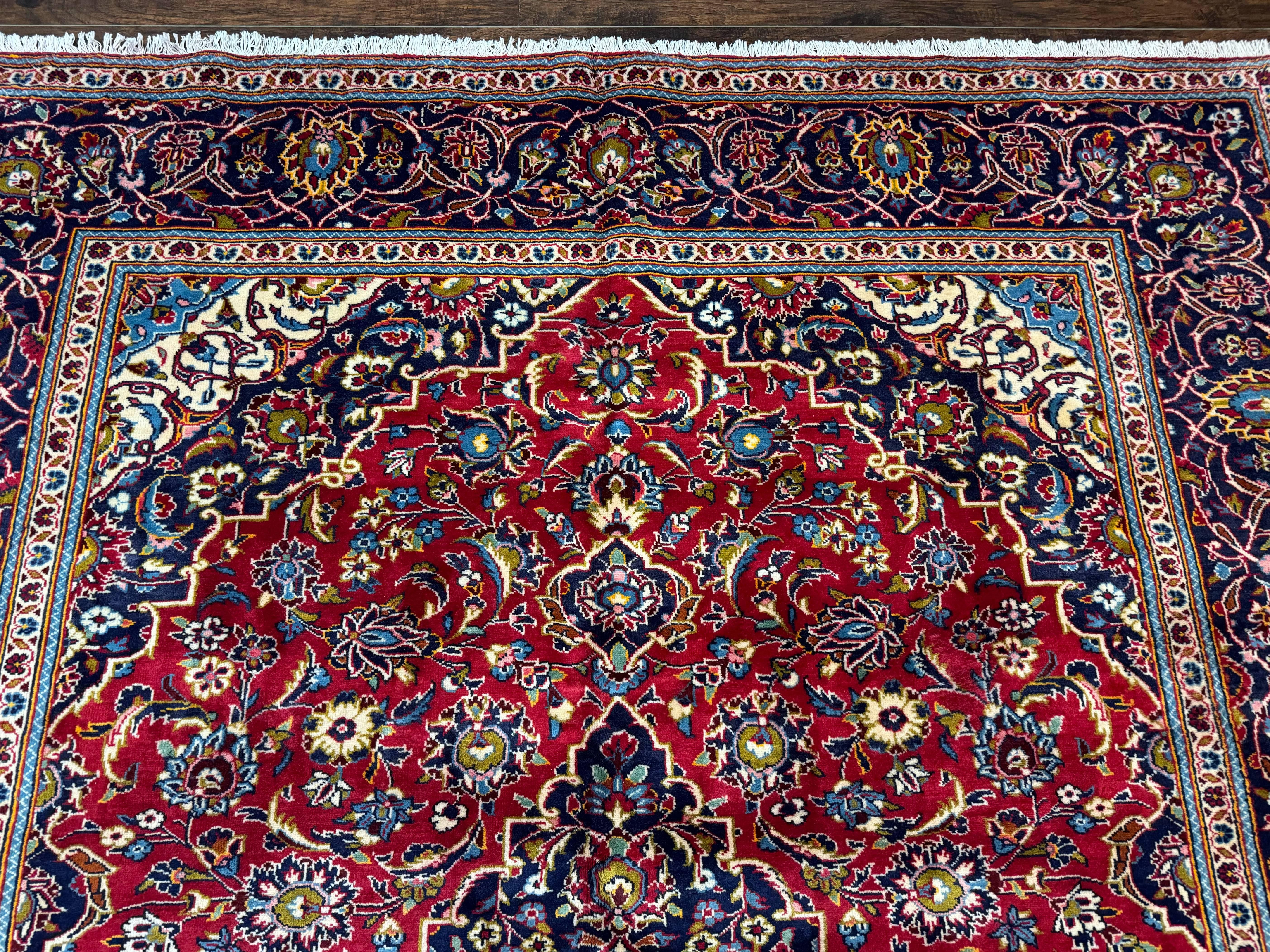 Red Persian Kashan Rug 8x11 - Jewel Rugs