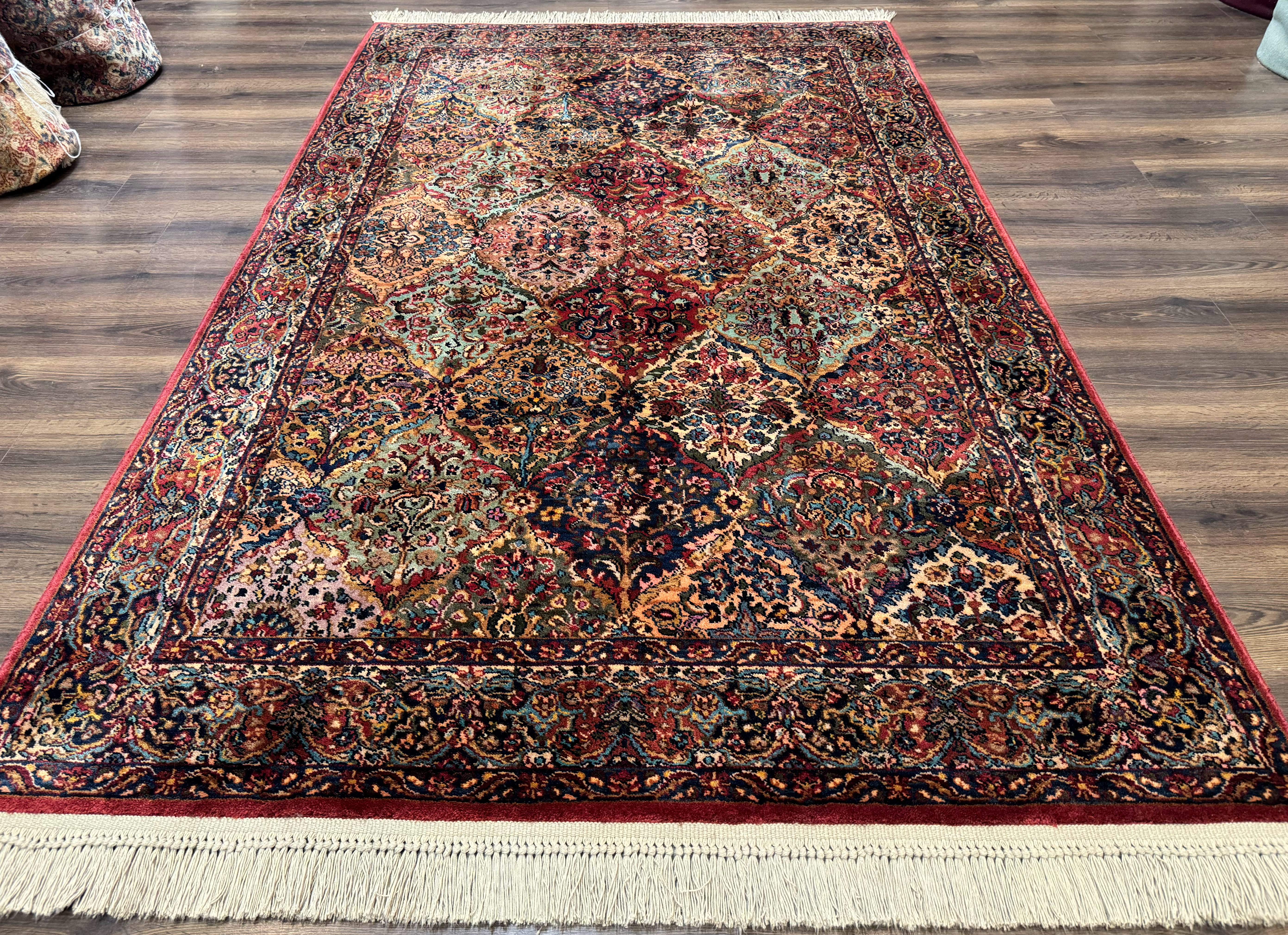 5.9 x 9 Karastan Rug Multicolor Panel Kirman #717, Original 700 Series, Wool - Jewel Rugs