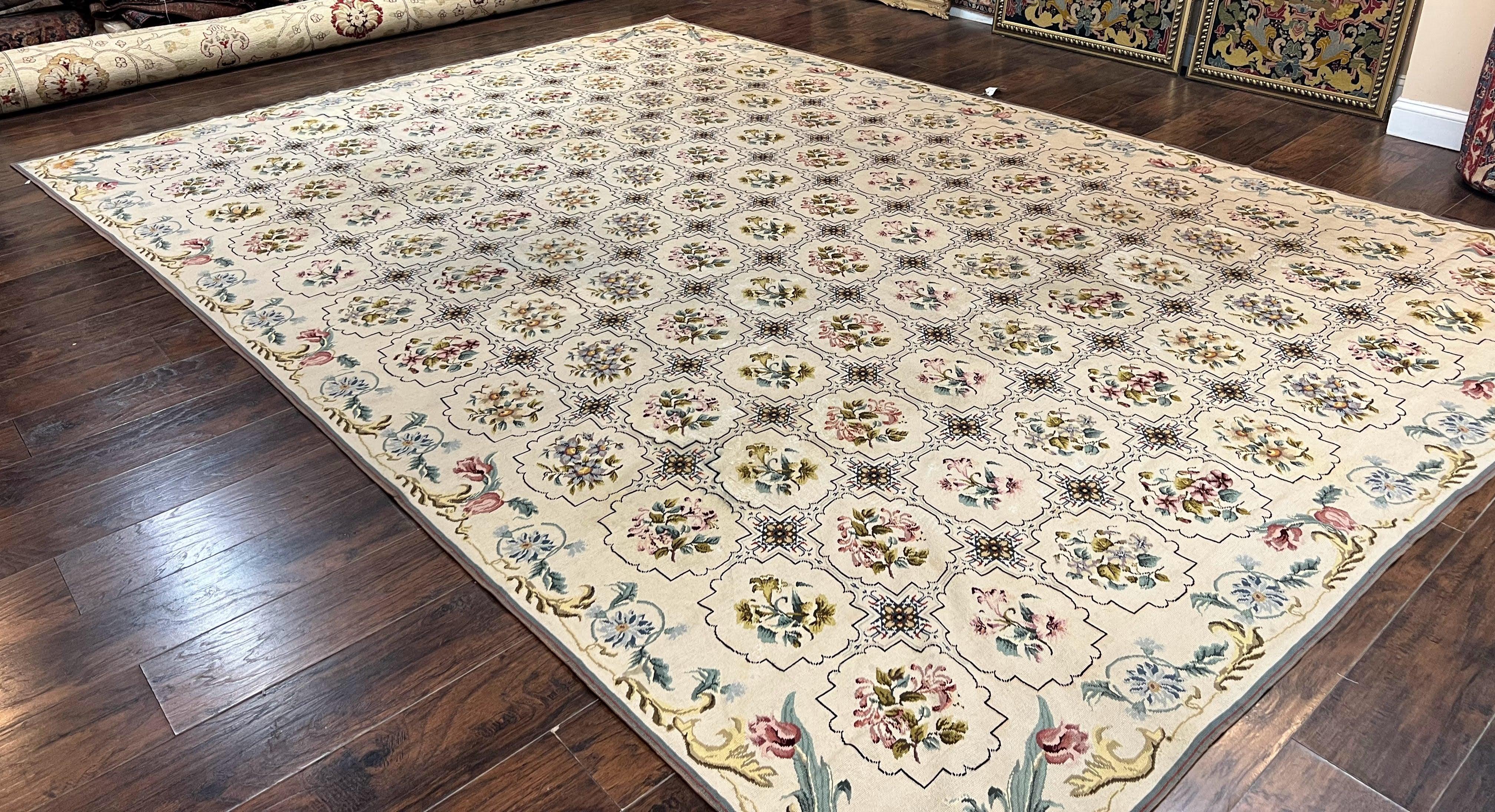 Handmade on sale needlepoint rug, 35