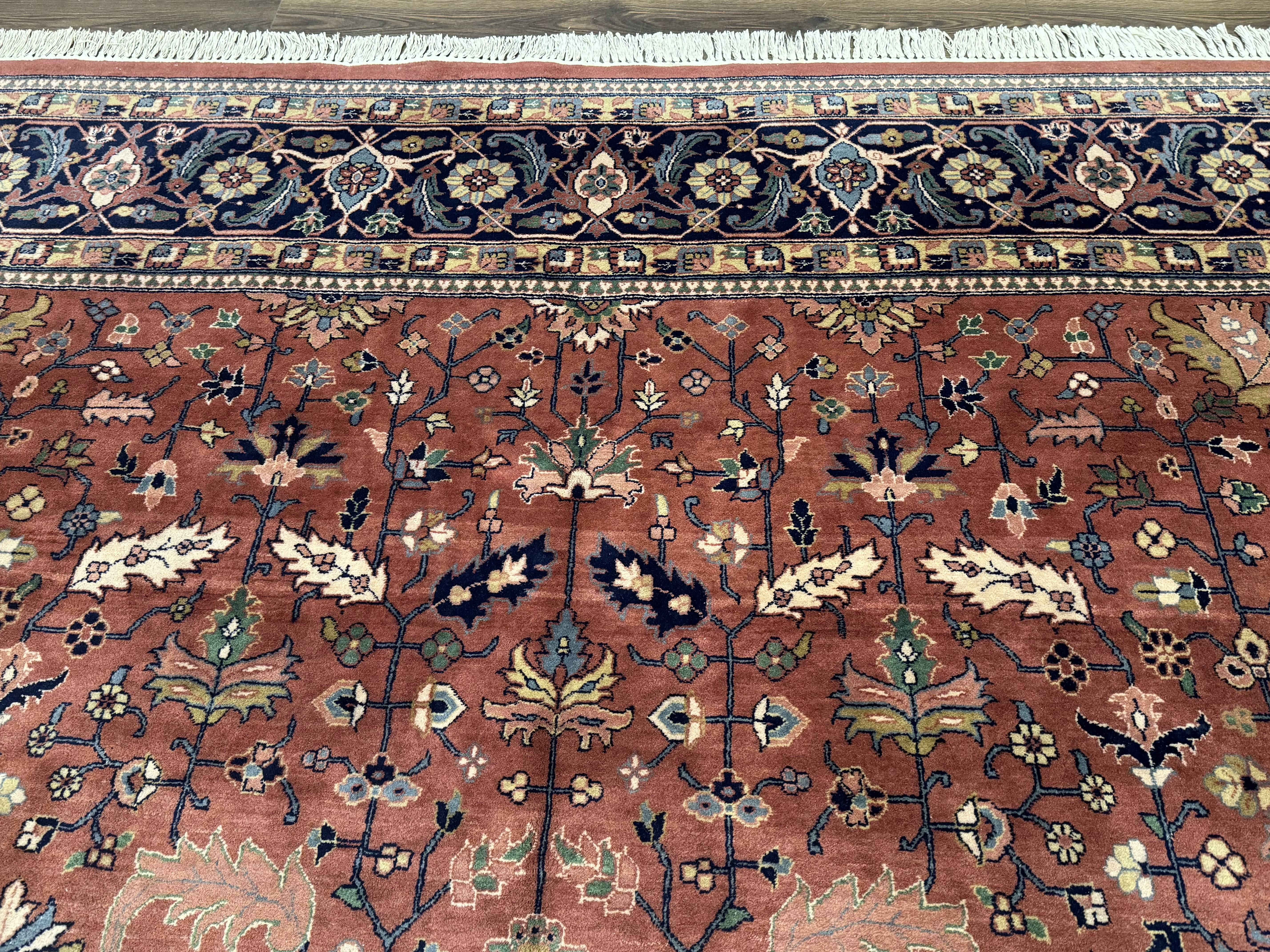 Indo Persian Heriz Rug 10x15, Allover Pattern, Large Wool Handmade Rug - Jewel Rugs