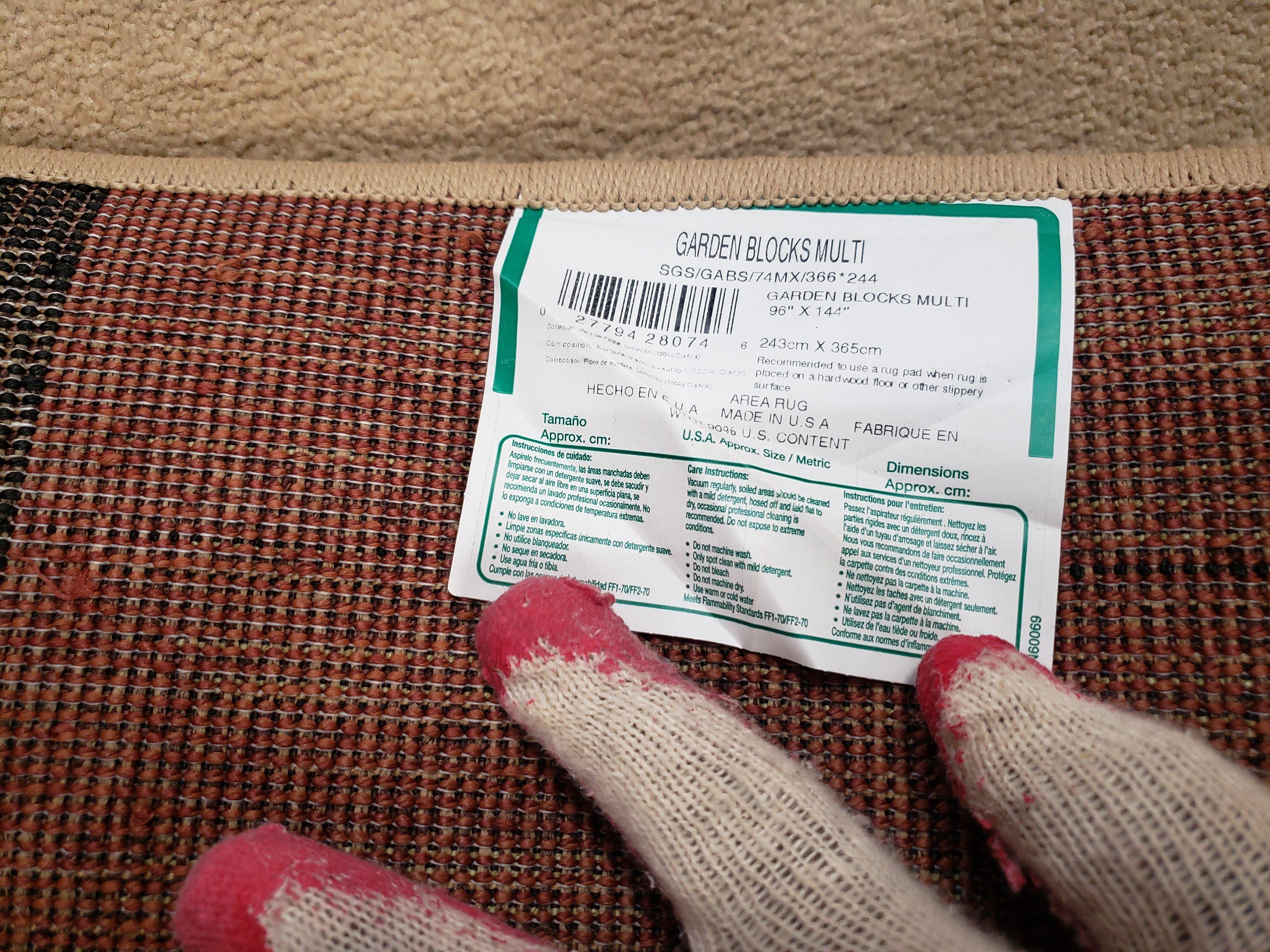 8x12 Modern Area Rug, Abstract Geometric Design 8 x 12 Area Carpet, Tan, Cream, Maroon, Nice - Jewel Rugs