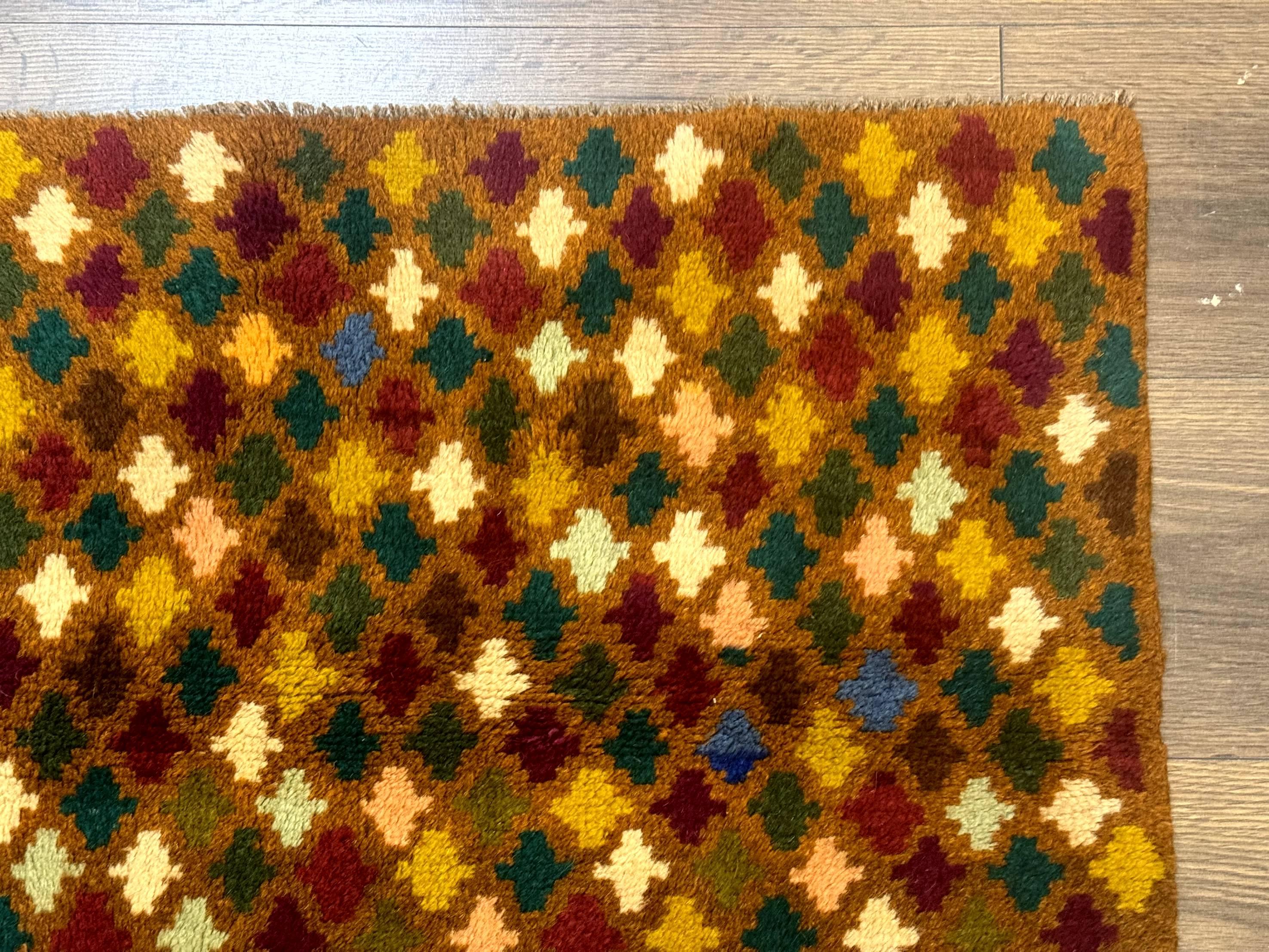 Balouch Rug 3x4, Burnt-Orange, Multicolor, Afghan Rug - Jewel Rugs