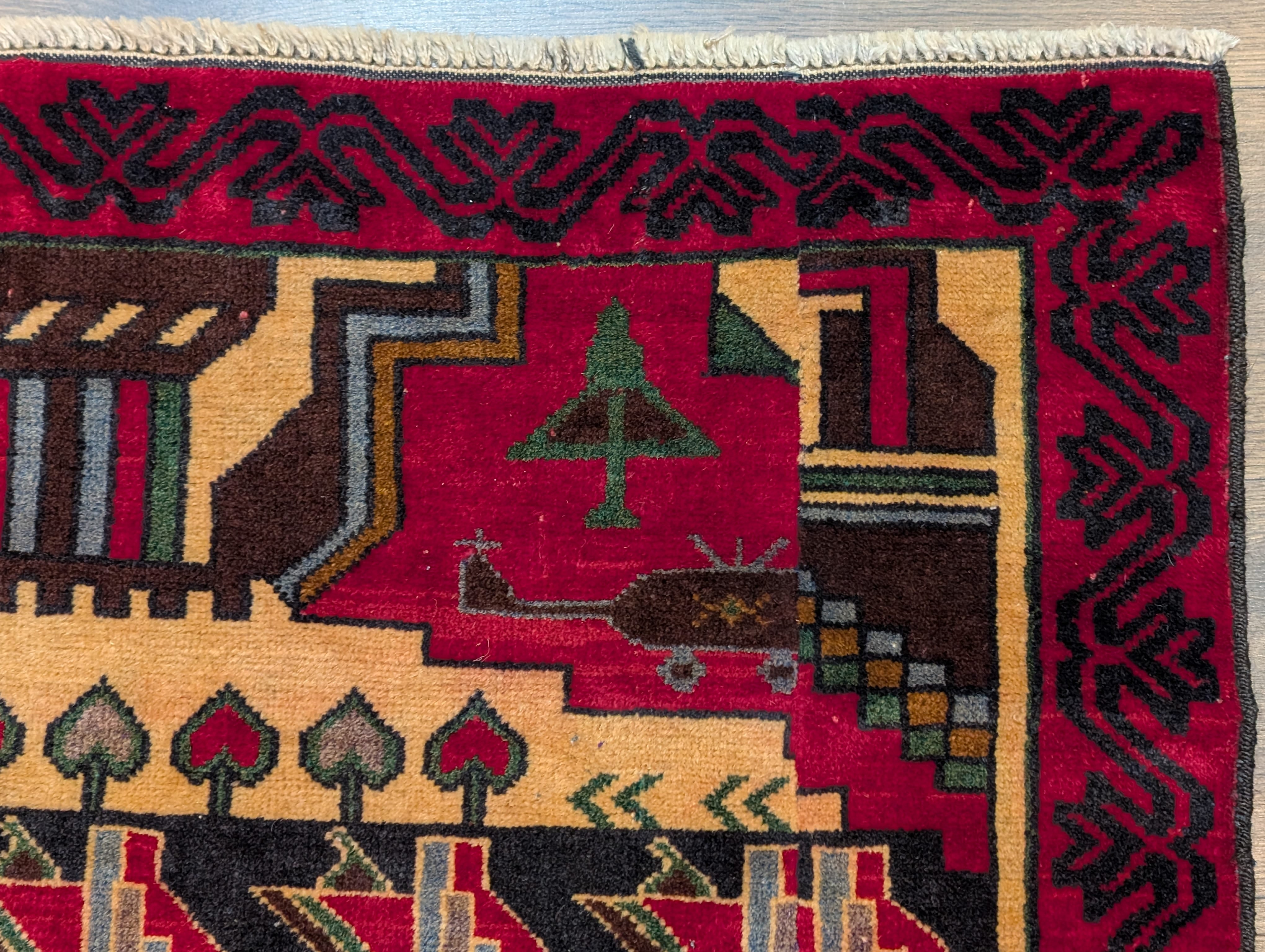 Afghan Rug 2.5 x 4.5, Baluch Rug, Tribal Rug, Handmade, Wool, New - Jewel Rugs