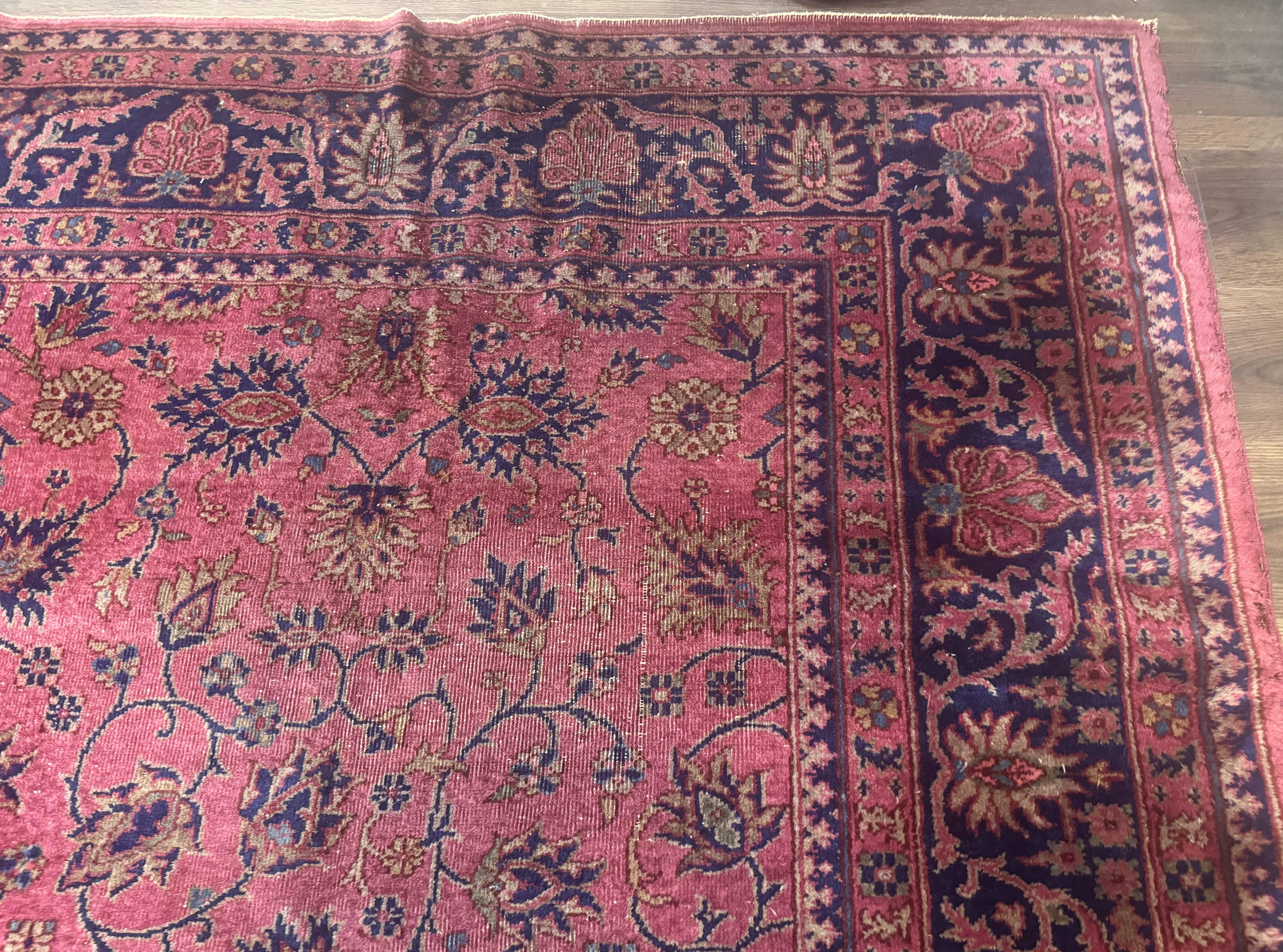 Turkish Sparta Rug 10x16 – Red Hand-Knotted Wool Antique Carpet - Jewel Rugs