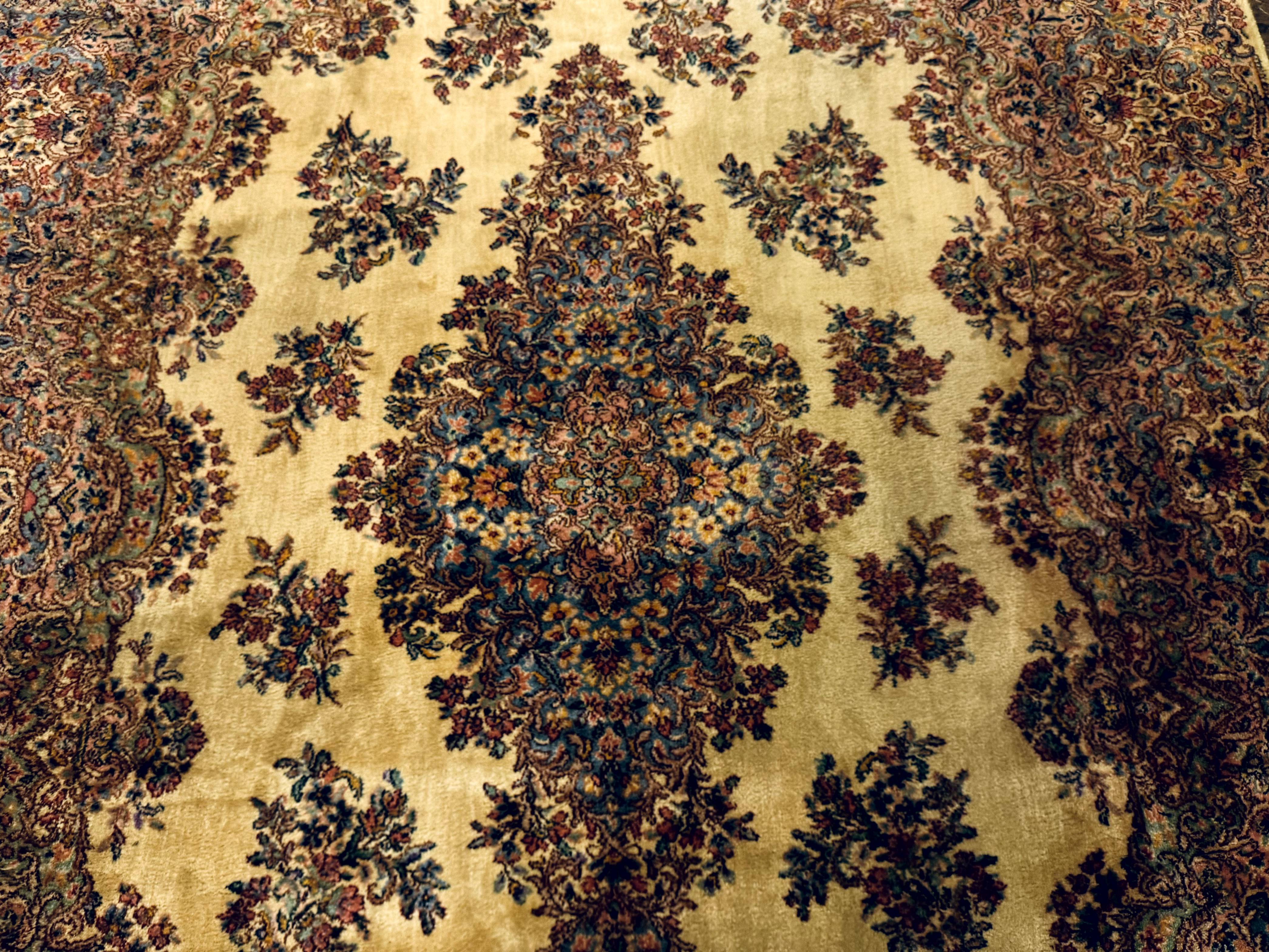 Karastan Kirman Rug #781, Antique Karastan Oriental Carpet 8.8 x 12, Wool Area Rug, Original Collection 700 Series, Rare Discontinued - Jewel Rugs