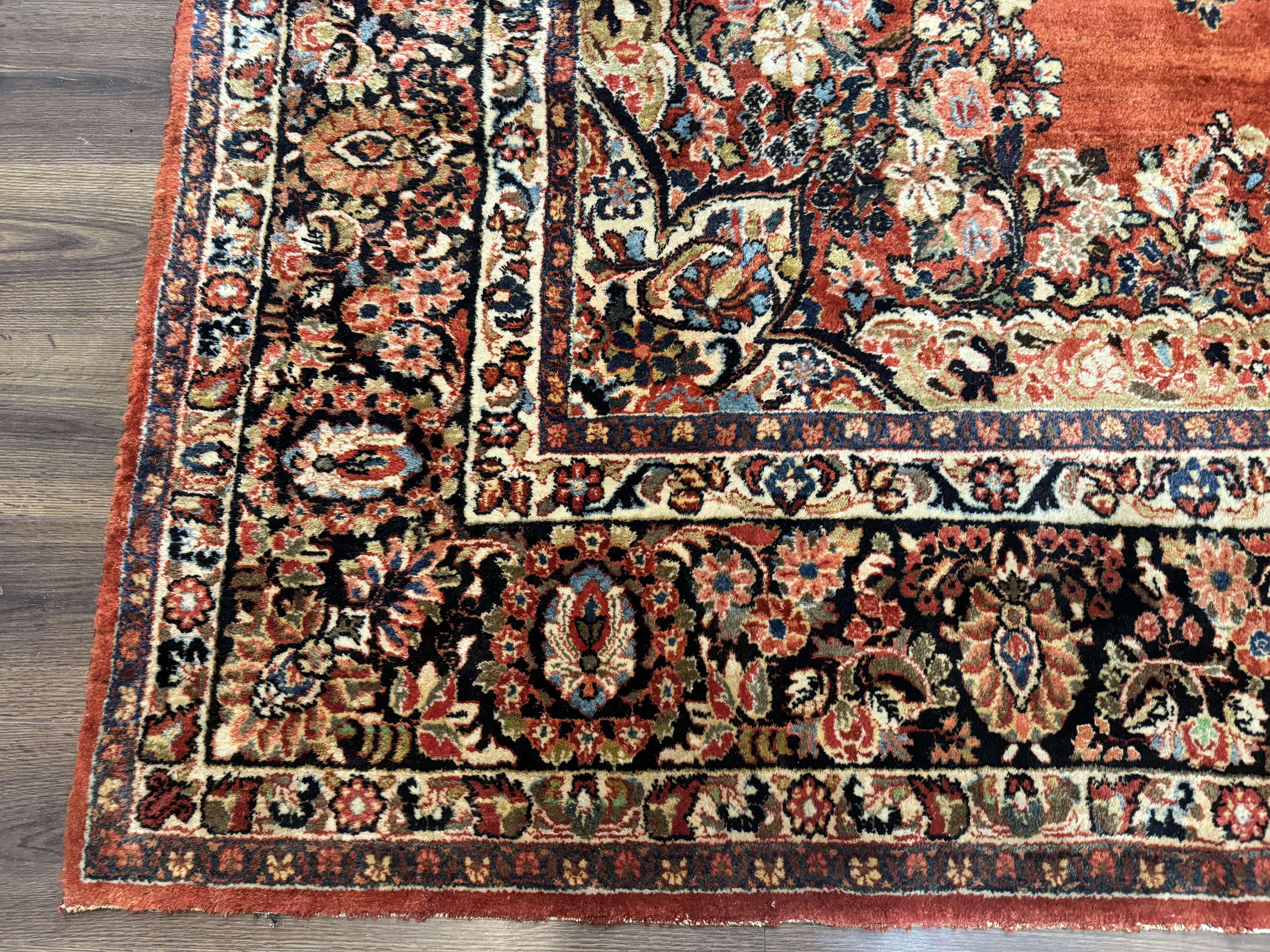 Antique Persian Sarouk Rug 9x12 - Jewel Rugs